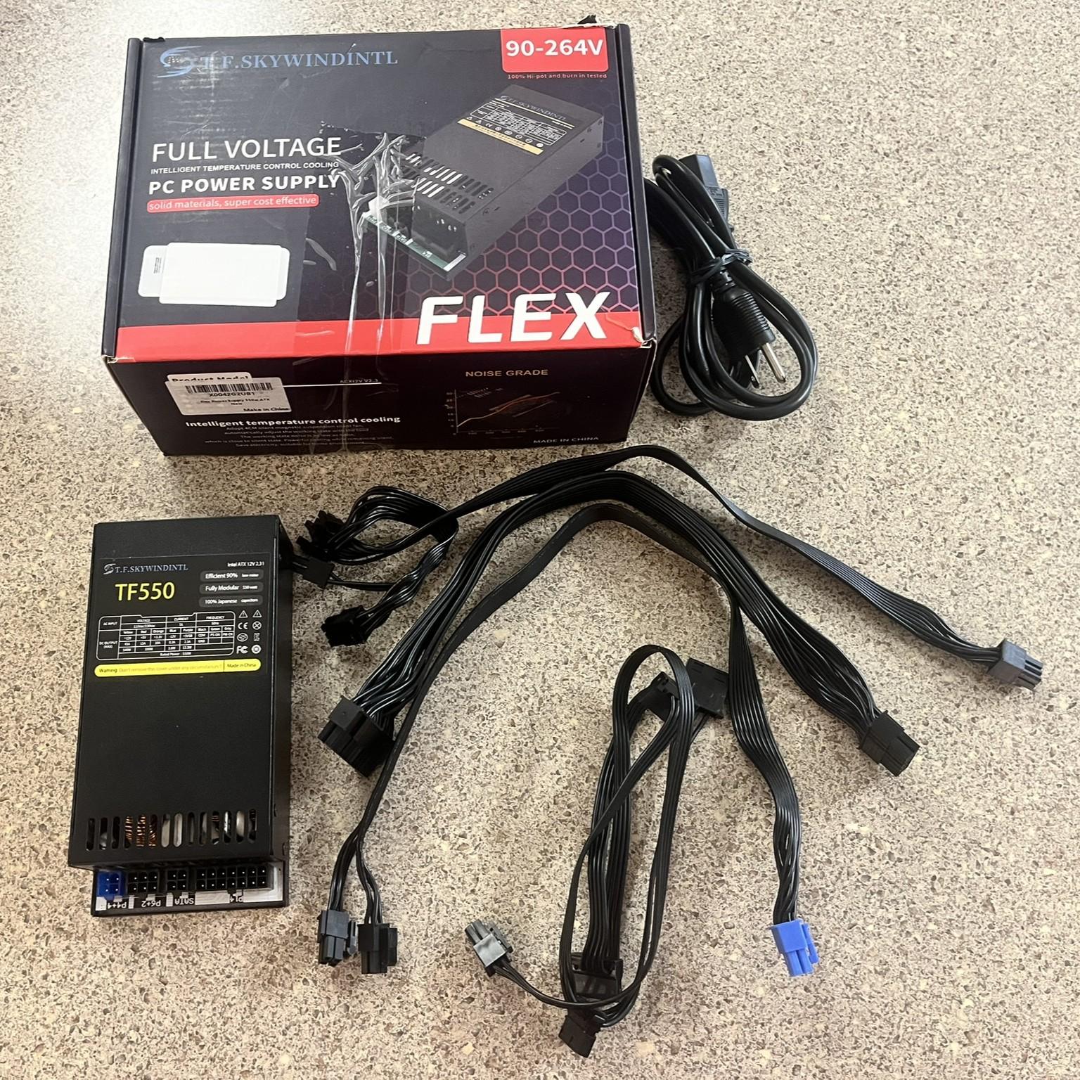 TF Skywindintl TF550 550W Flex ATX Power Supply (Fully Modular, 90-264V)