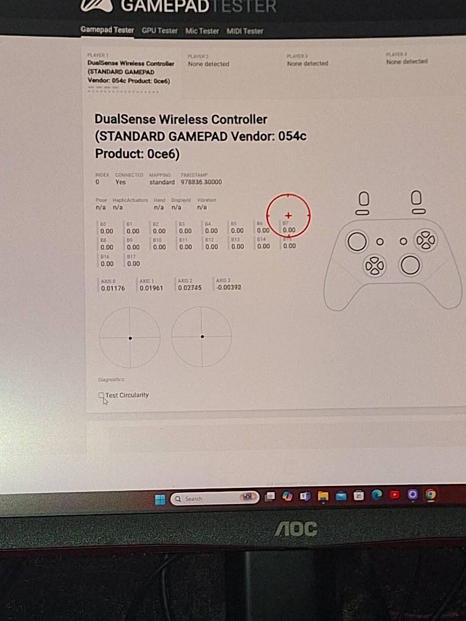 PS5 DualSense Wireless Controller with Hall-Effect Sticks and Extended 7200mah Battery