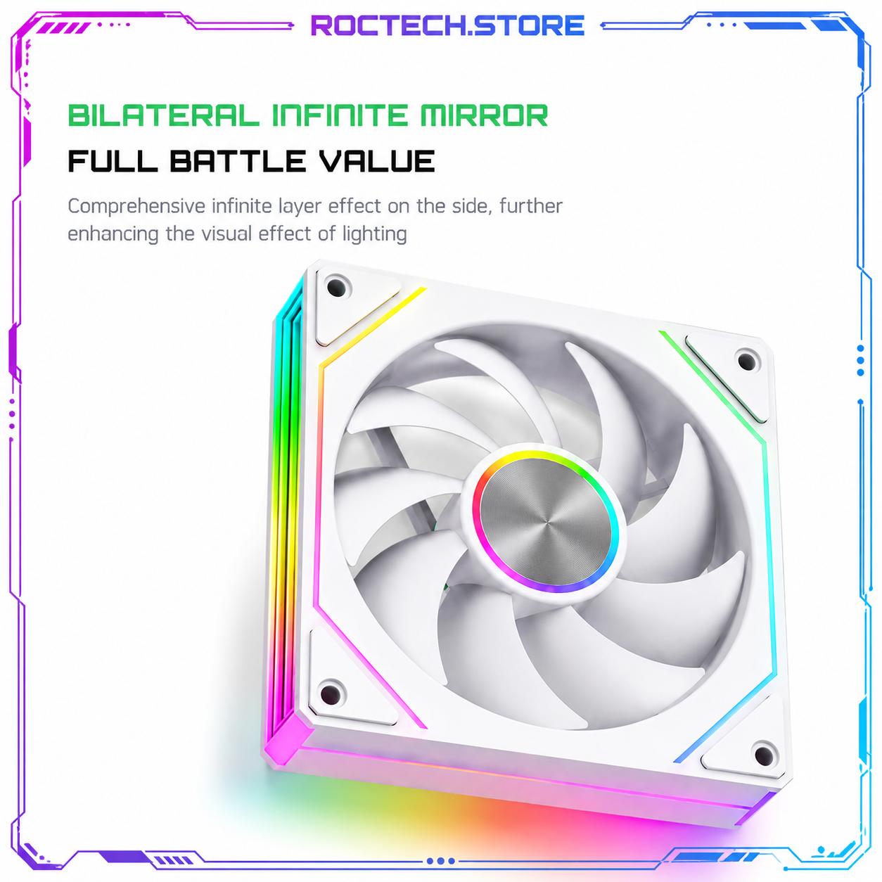 3 PACK FORWARD ARGB & PWM RGB 120mm Desktop PC Computer Case CPU Cooling Fan