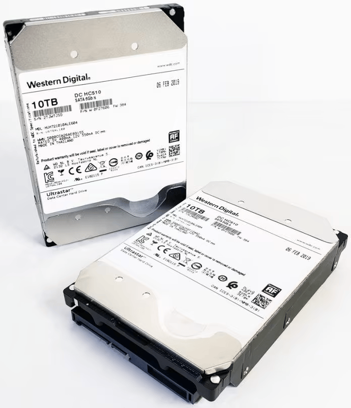 Used good 10TB WD Ultrastar HDD