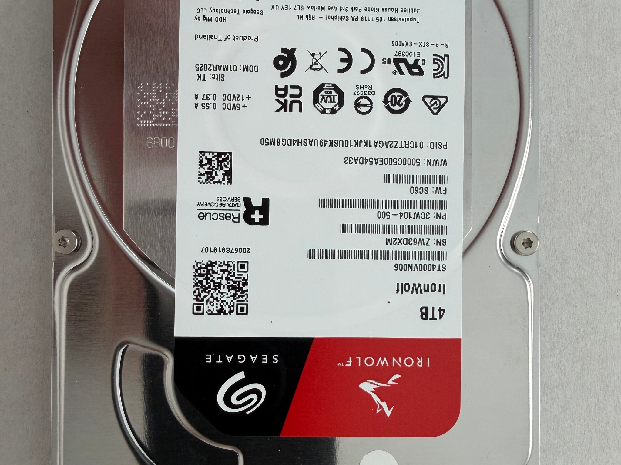 4TB Seagate HDD