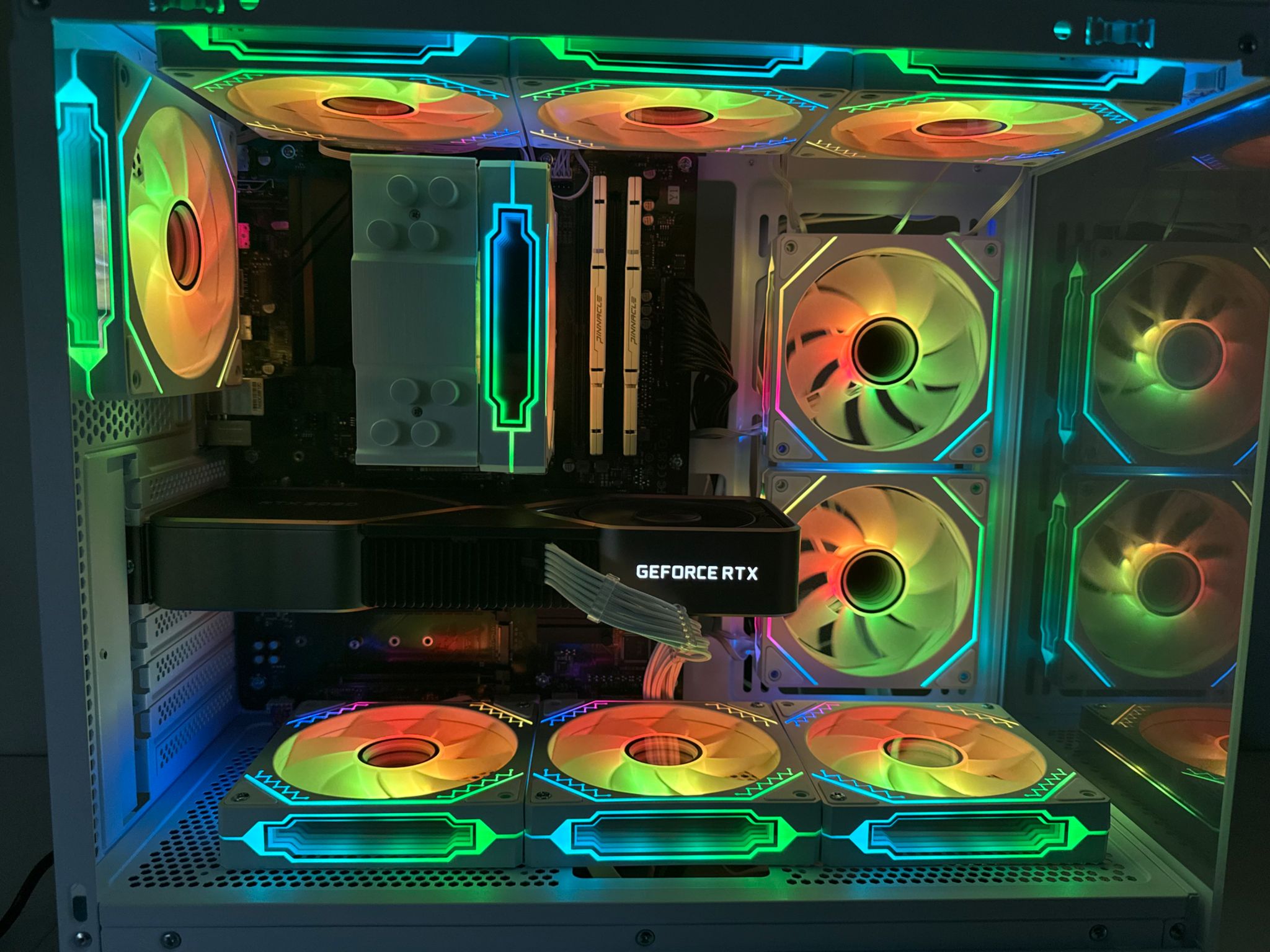 White RTX 3080 Gaming PC (Ryzen 7 5700 X3d)