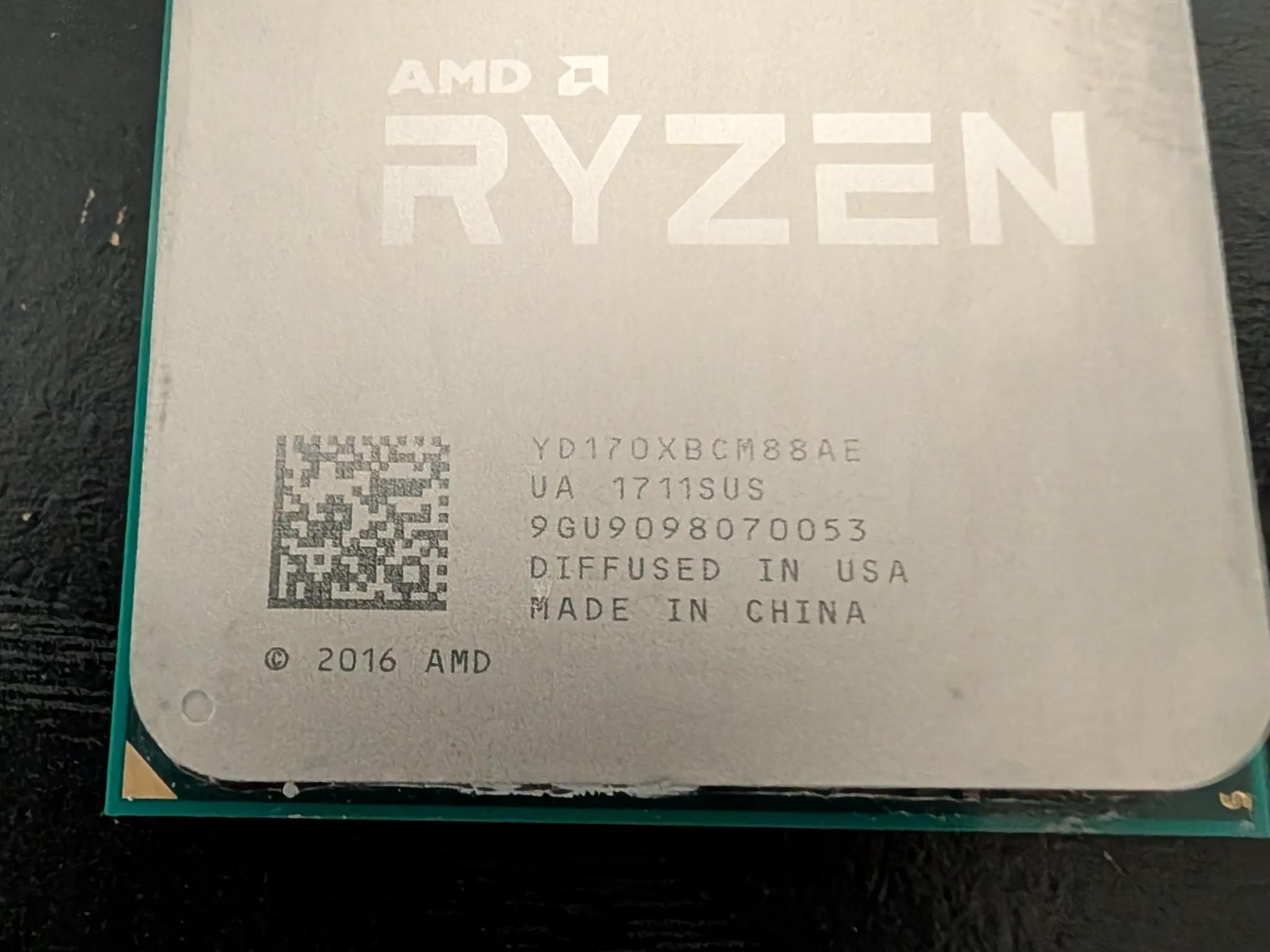 AMD Ryzen 7 1700x