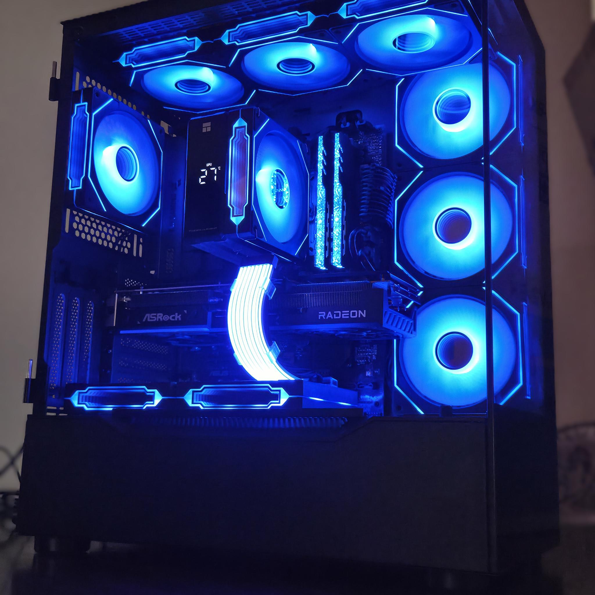 Dynamo!⚡– Ryzen 5 9600X • RX 9070 • 32GB DDR5 6000 • Temp Display • 1440p Gaming PC