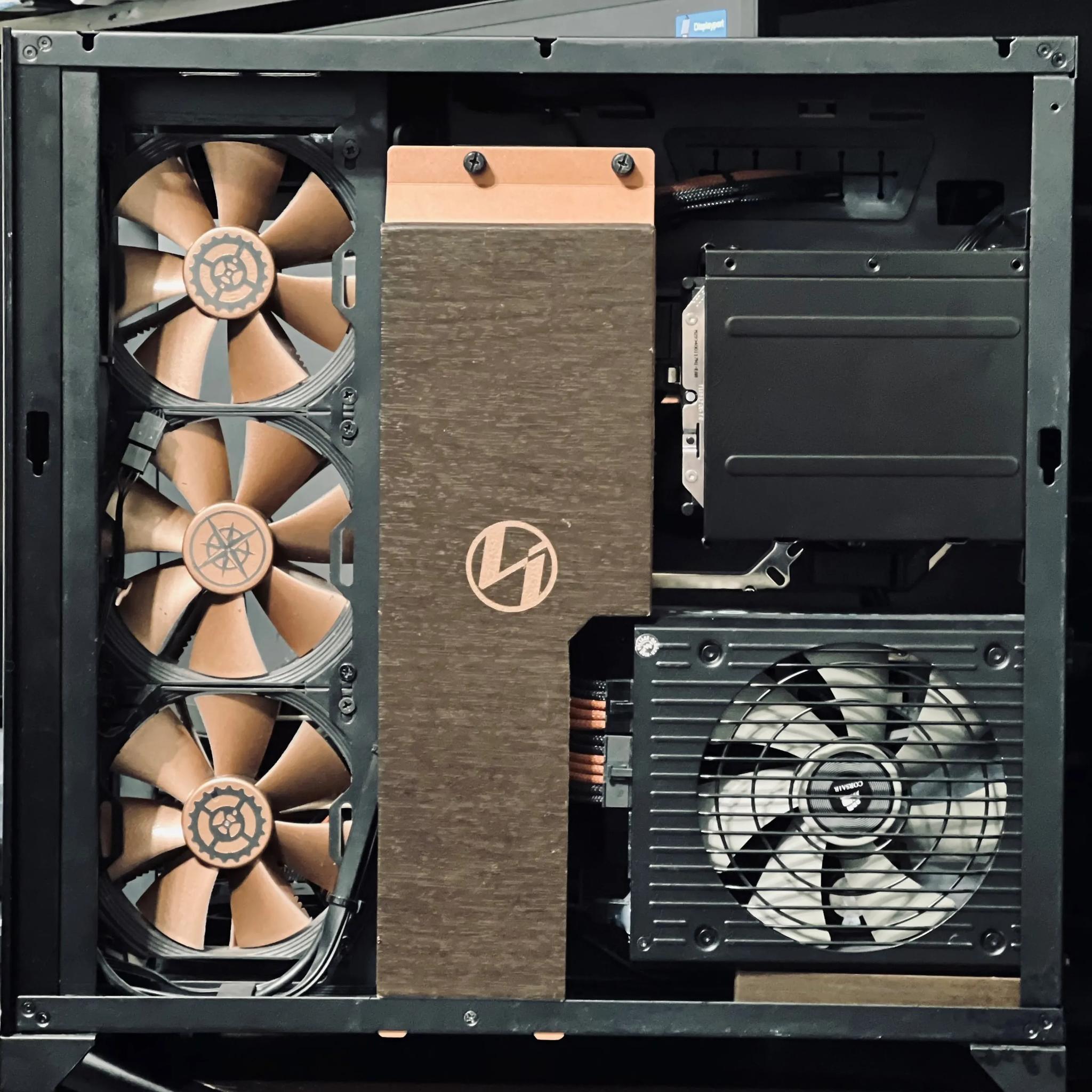 High-end gaming PC with a unique steampunk aesthetic - 5800X3D/6900 XT/32GB RAM