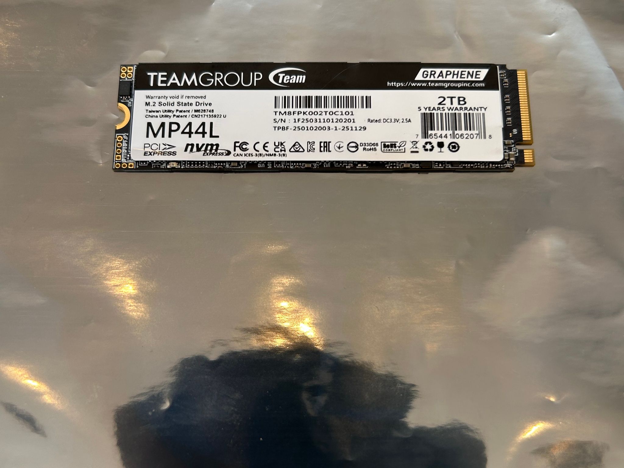 TeamGroup MP44L 2TB PCIe 4.0 NVMe