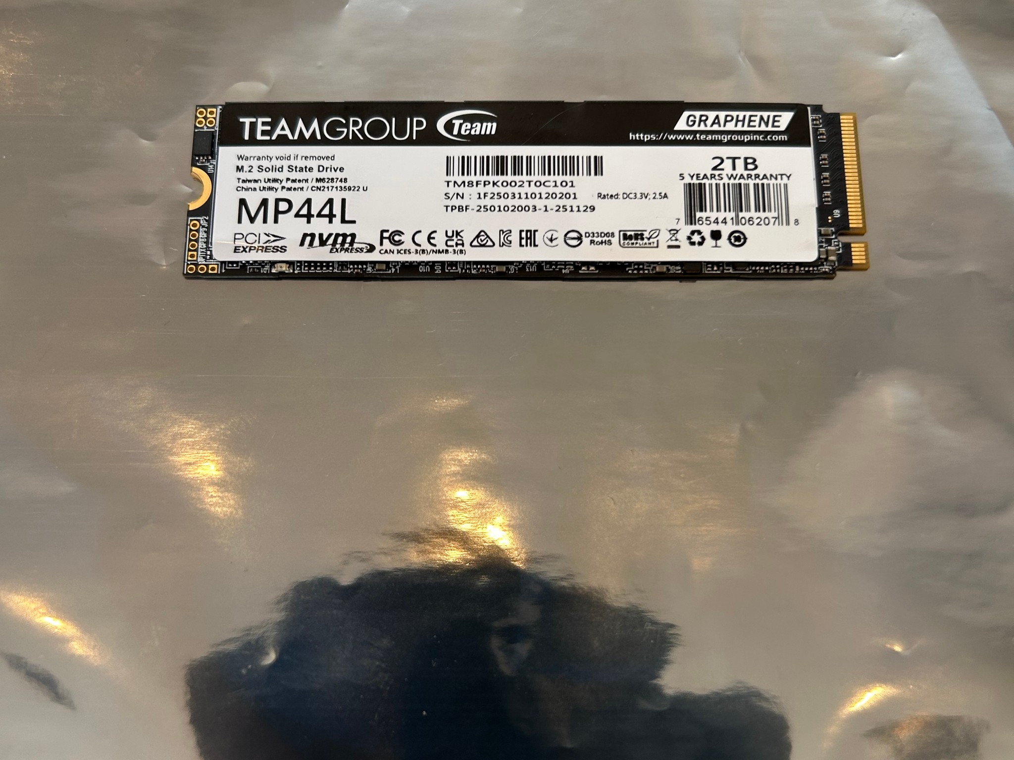 TeamGroup MP44L 2TB PCIe 4.0 NVMe