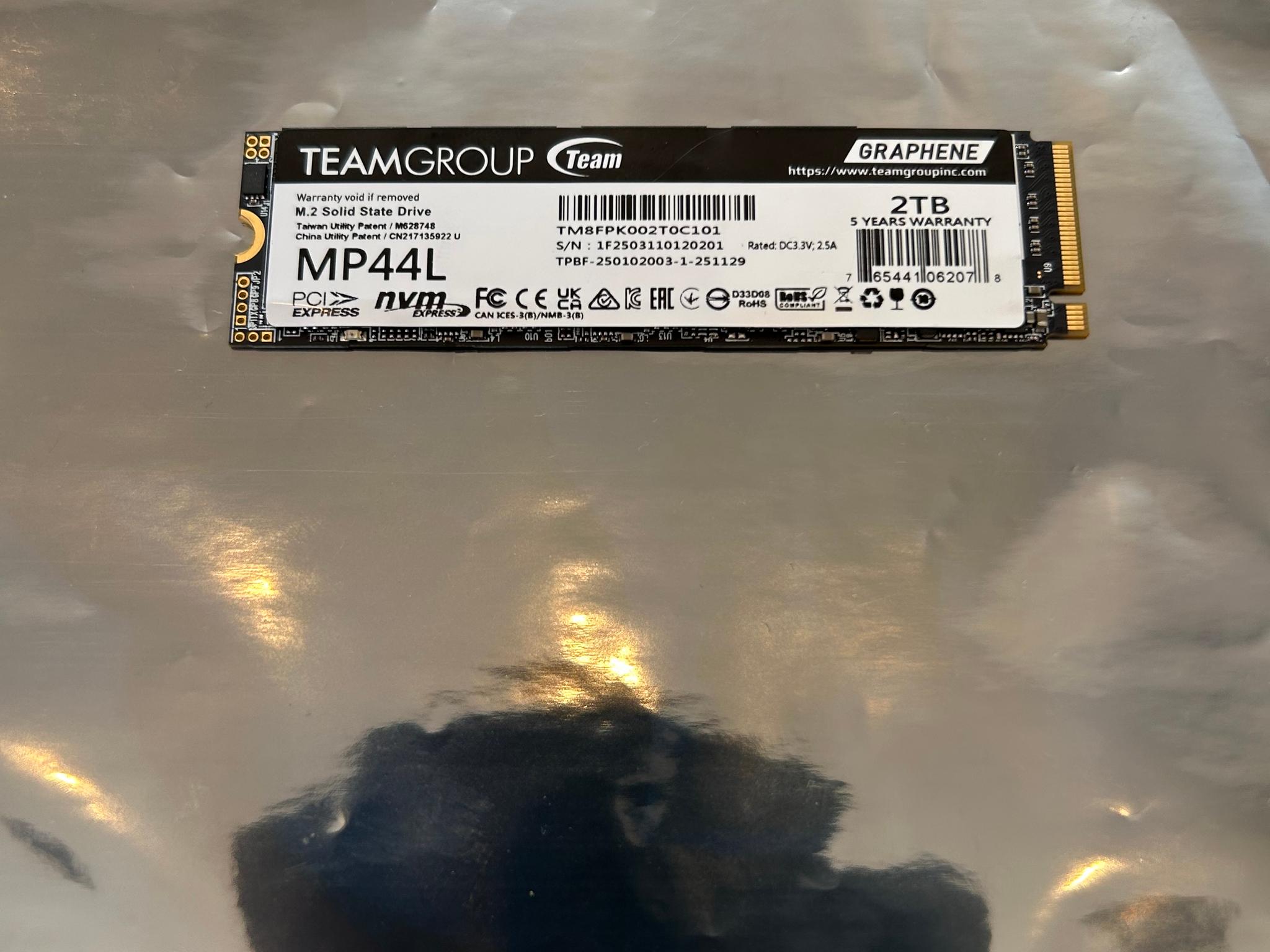 TeamGroup MP44L 2TB PCIe 4.0 NVMe