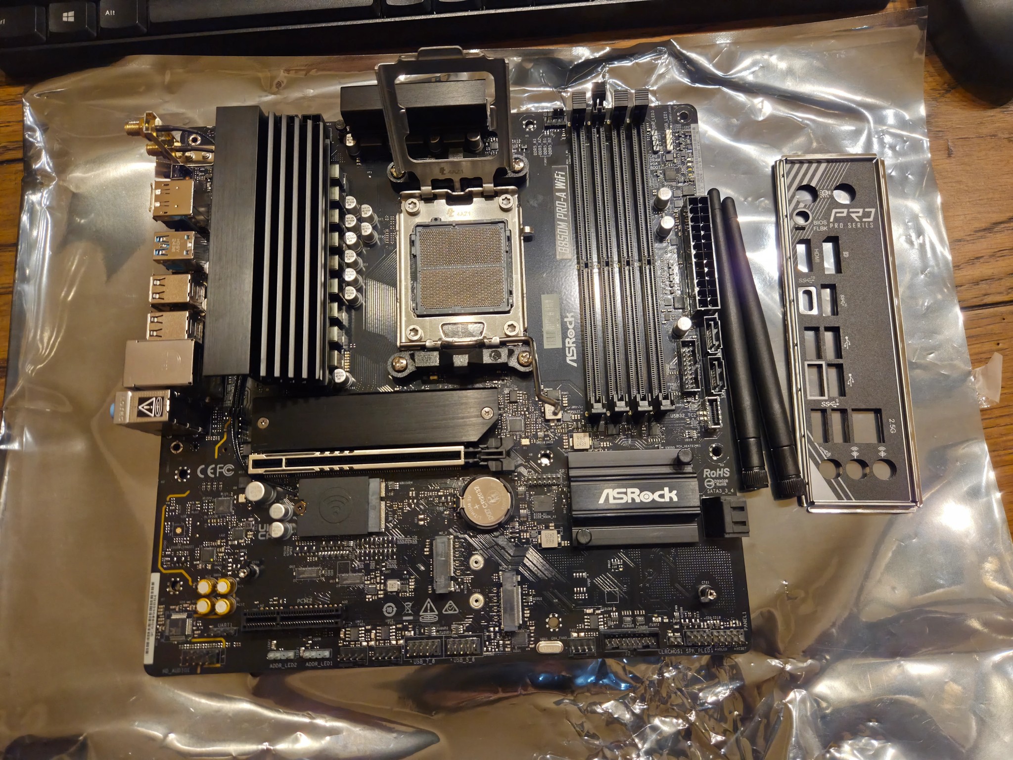 ASRock B850M Pro-A Wifi! AM5 PCIe 5.0 Motherboard!