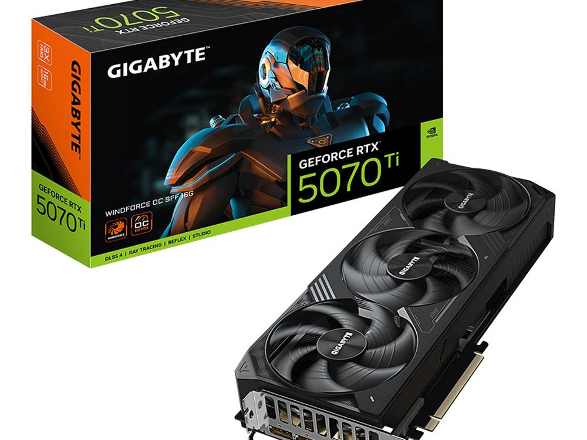 Gigabyte NVIDIA GeForce RTX 5070 Ti WINDFORCE SFF OC 16GB GDDR7 PCIe 5.0 GPU | 2 Yr. Warranty