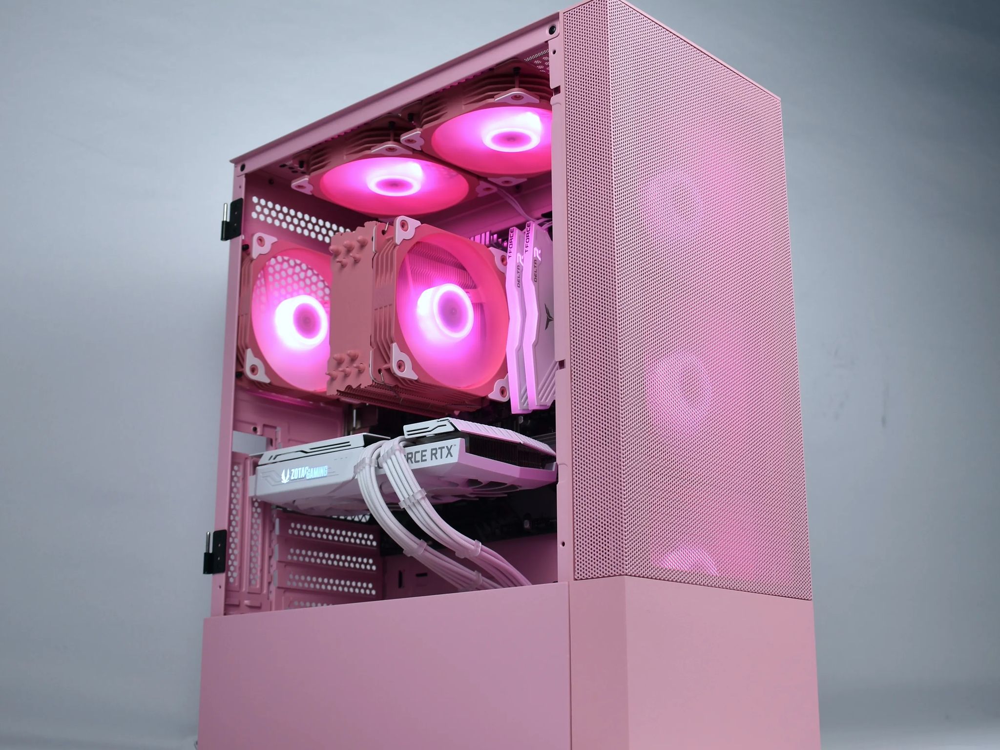 🌸PINK PANTHER🌸 NVIDIA RTX 3060Ti, Ryzen 5 3600, 32G RAM, 1TB NVME | Forge Custom PC | Jawa Special