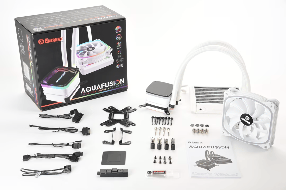Enermax AQUAFUSION 120mm ARGB AIO CPU Cooler - AM5 & LGA 1700 Kit Included