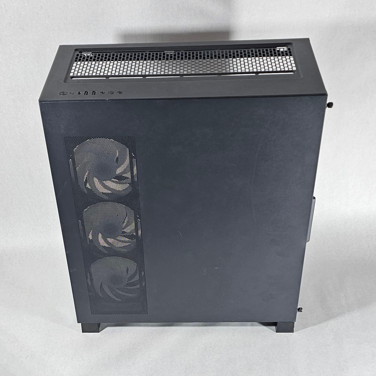 CyberPowerPC ATX PC Case with Tempered Glass and 4 RGB Fans