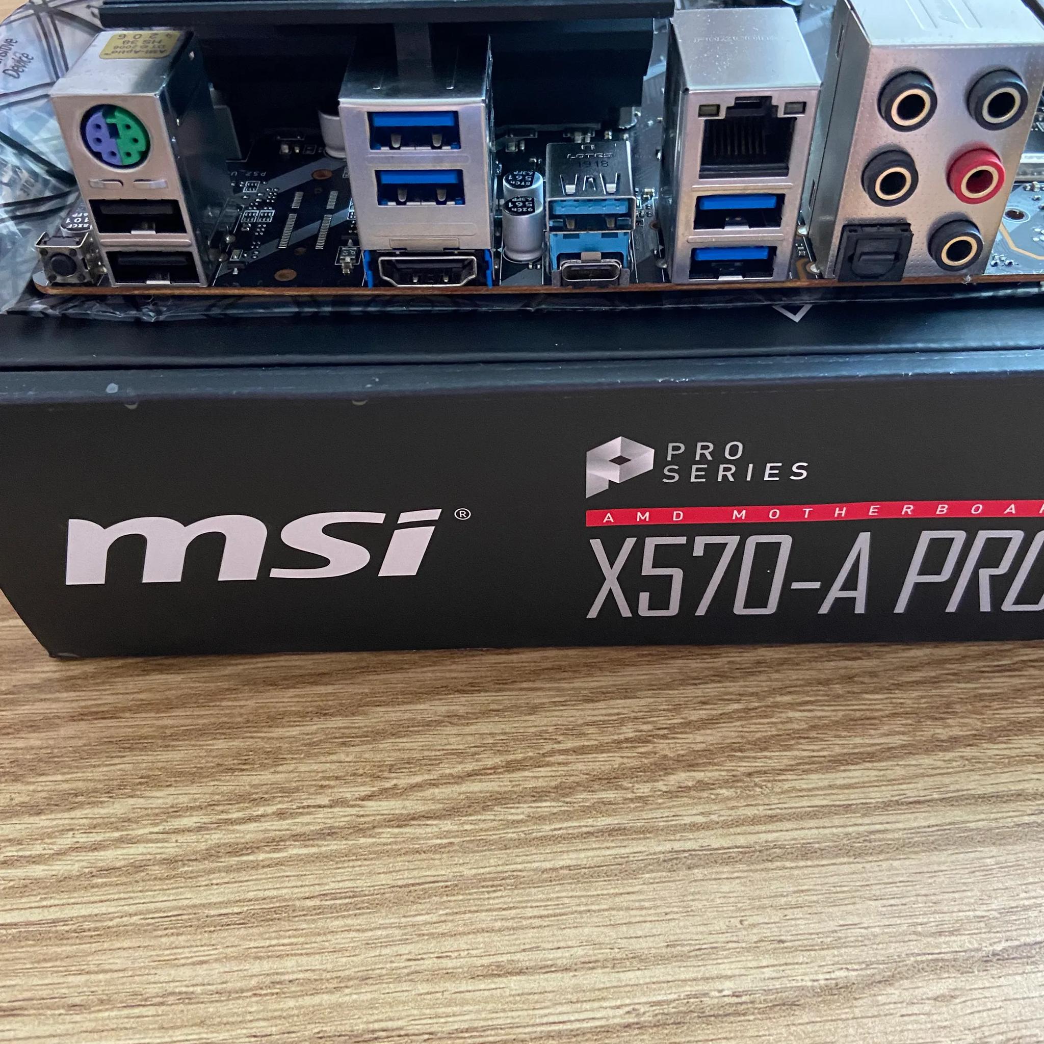 BUNDLE MSI X570-A PRO Motherboard, AMD Ryzen 5 3600 (w/ Stock Cooler), Corsair 16GB DDR4 3000MHZ RAM