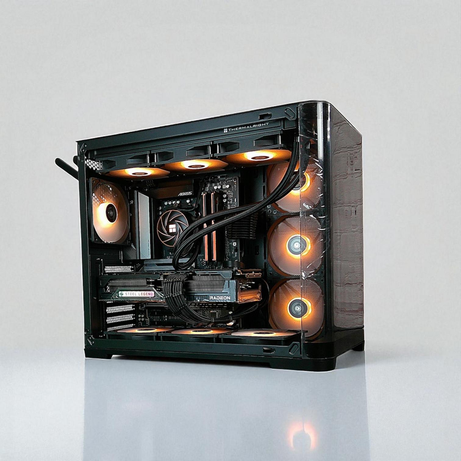 RX 9070 XT Ryzen 7 7700X 32GB DDR5 2TB M.2 Win 11 Pro Gaming PC