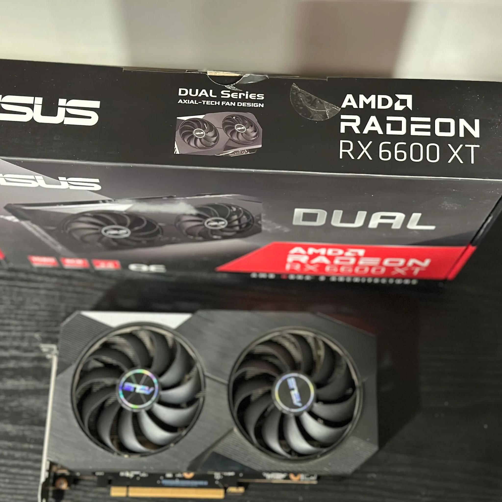 ASUS Dual Radeon RX 6600 XT 8GB GDDR6 PCI Express 4.0 CrossFireX Support ATX Video Card