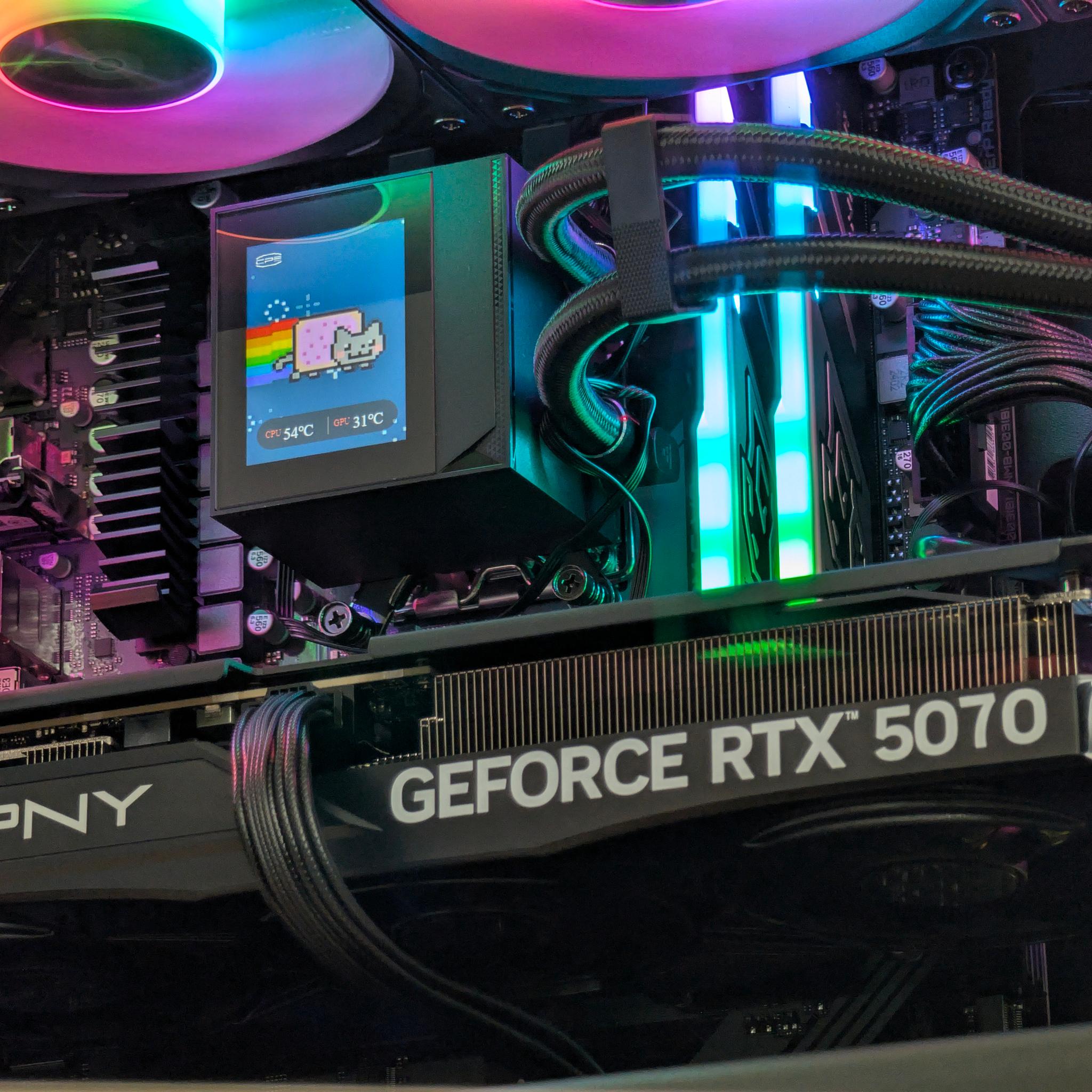🌈🖤Ryzen 7 7700x | RTX 5070 | 32GB DDR5 | 2TB SSD | Gaming PC🖤🌈
