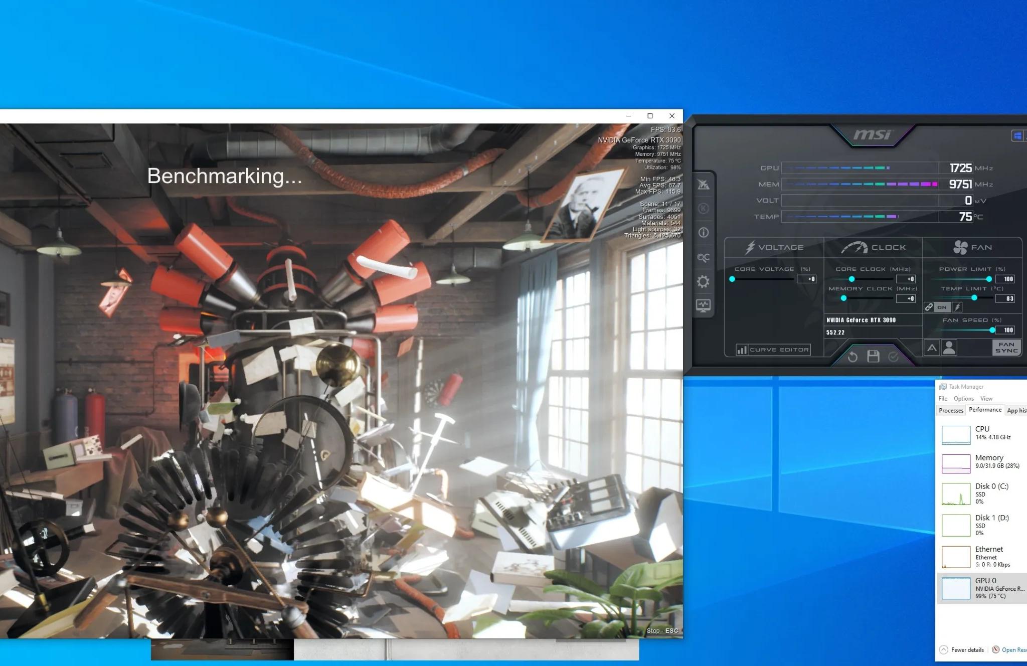 PNY GeForce RTX 3090 24gb XLR8 Gaming EPIC-X RGB Triple Fan