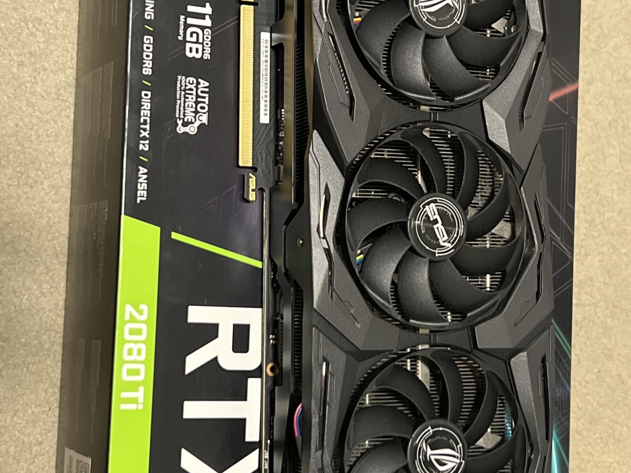 ROG Strix Gaming 2080 TI 11GB
