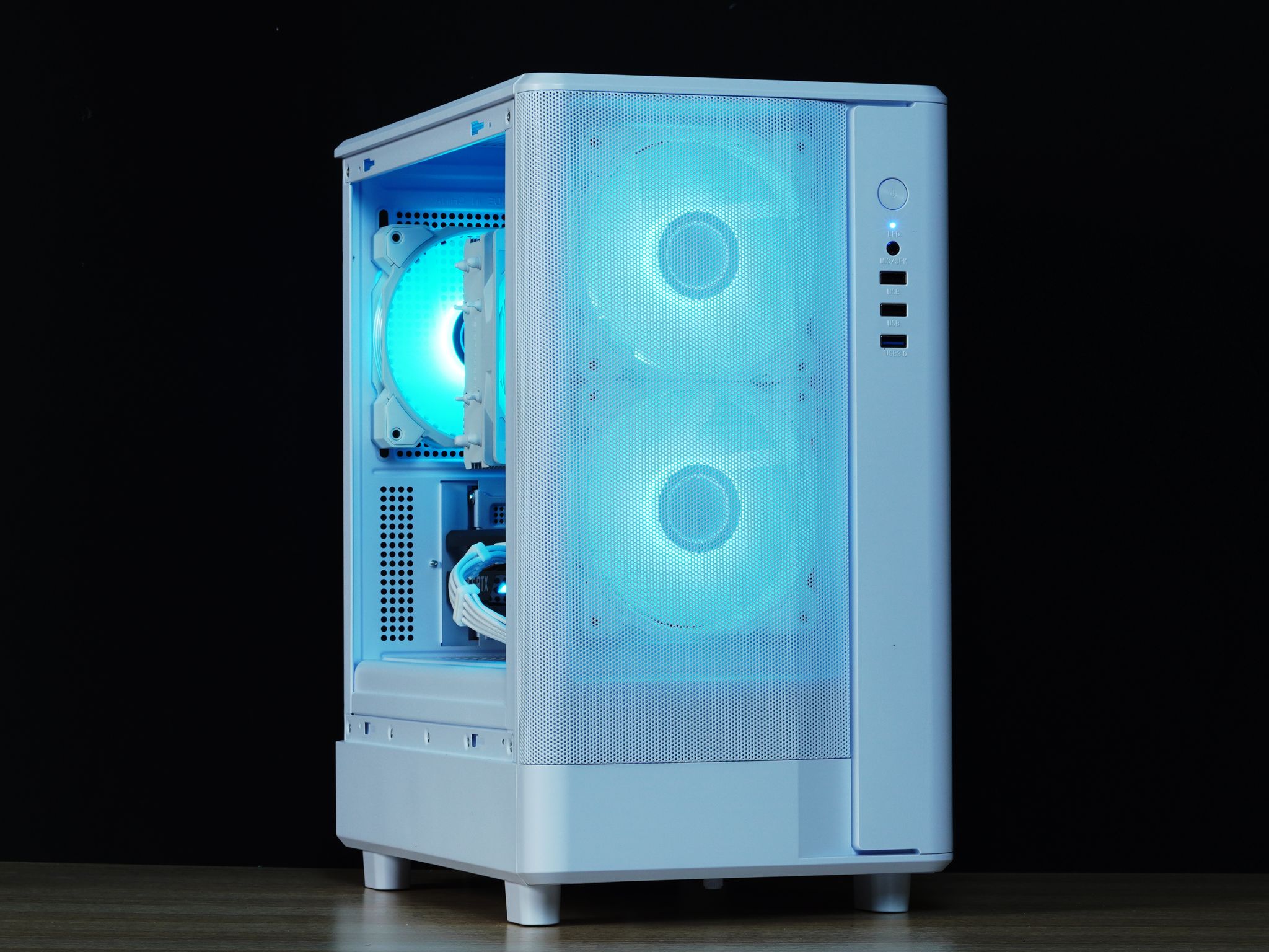 🧊Frost🧊RTX 3060ti, Ryzen 5 5500, 16GB DDR4 RAM, 512GB SSD w/ Wifi |1080p Gaming PC|