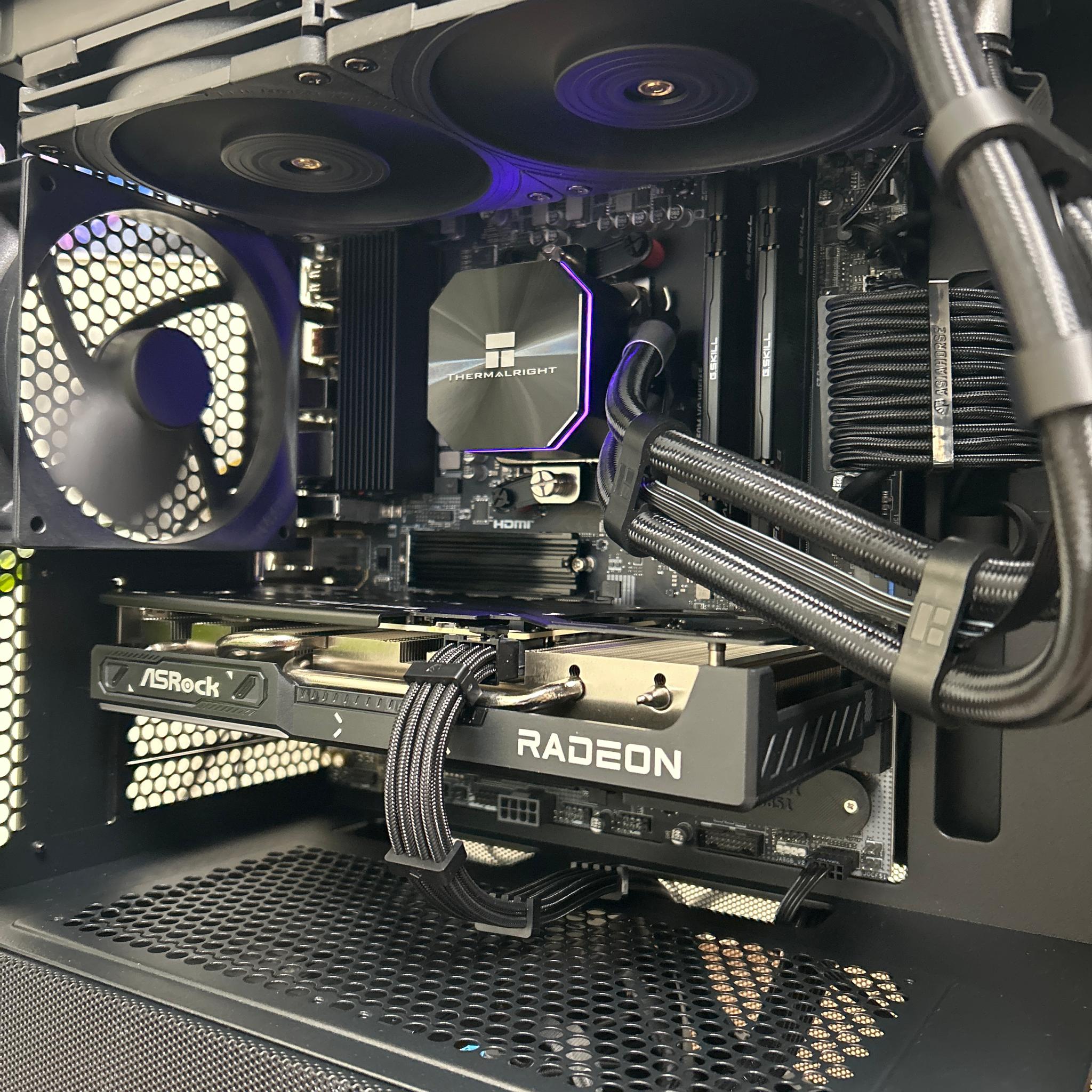 🖤 1440p Gaming Workstation | Ryzen 5 7500X3D ⚡ | 32GB DDR5 | RX 9060 XT 16GB 🔥