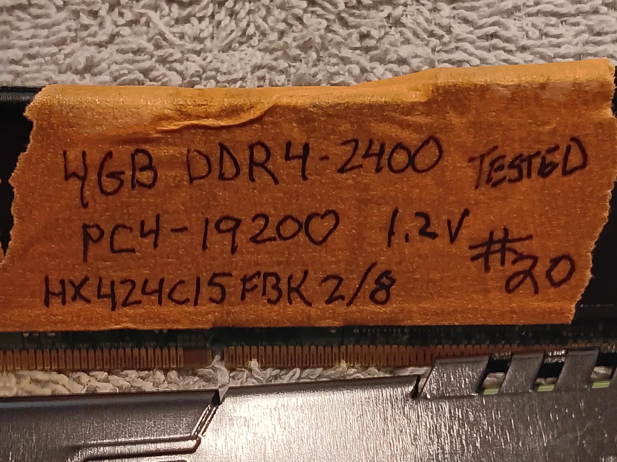4 - Hyper X DDR4 2400MHz 16GB (4X4GB) RAM