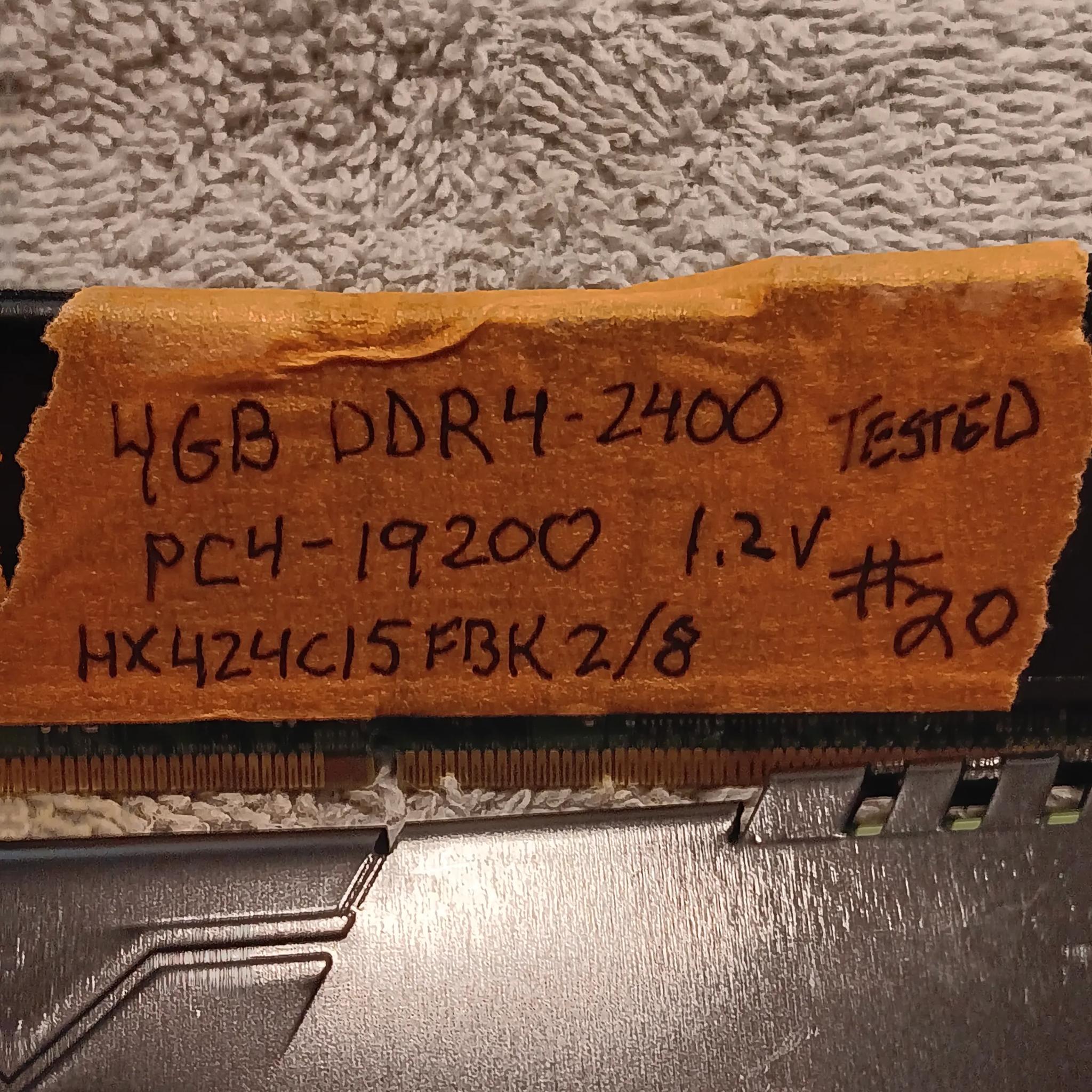 4 - Hyper X DDR4 2400MHz 16GB (4X4GB) RAM