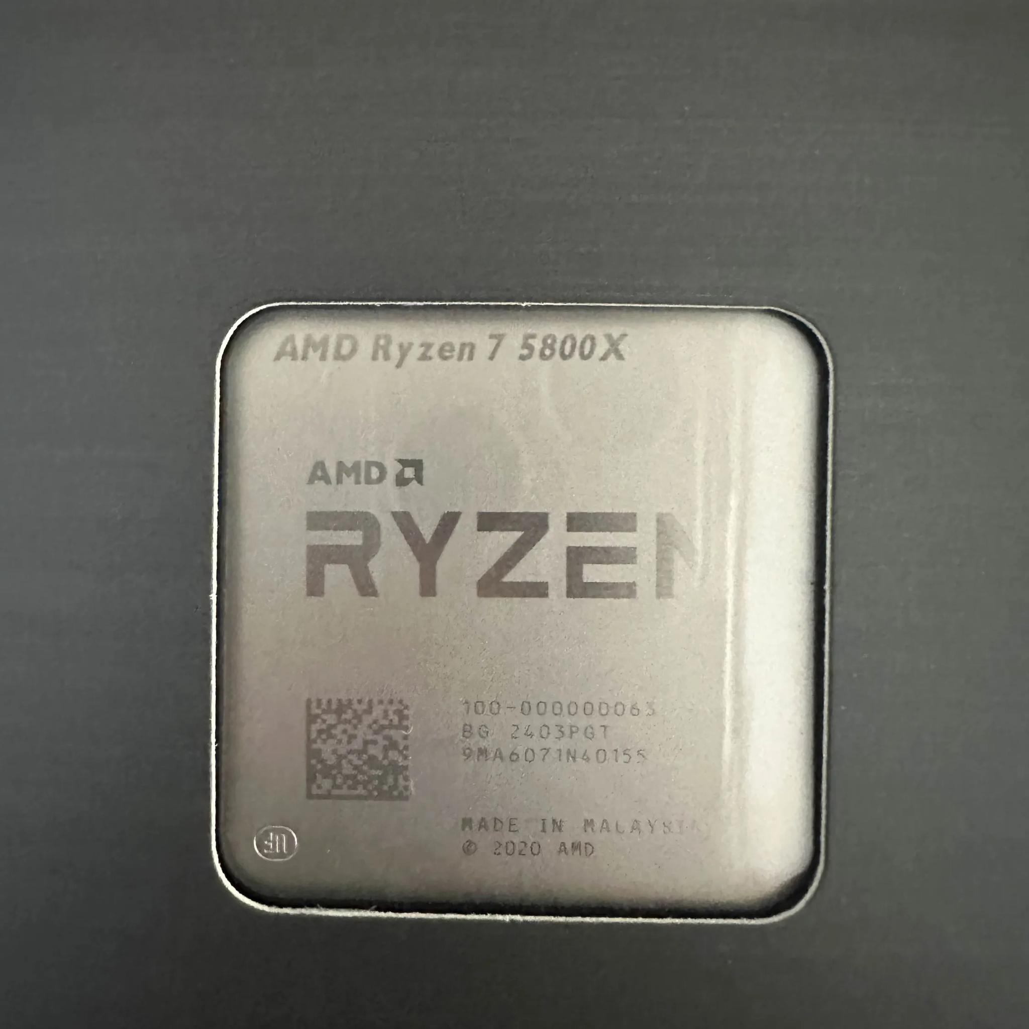 AMD Ryzen 7 5800X Processor (4.7GHz, 8 Cores, Socket AM4) Box - 100-100000063WOF