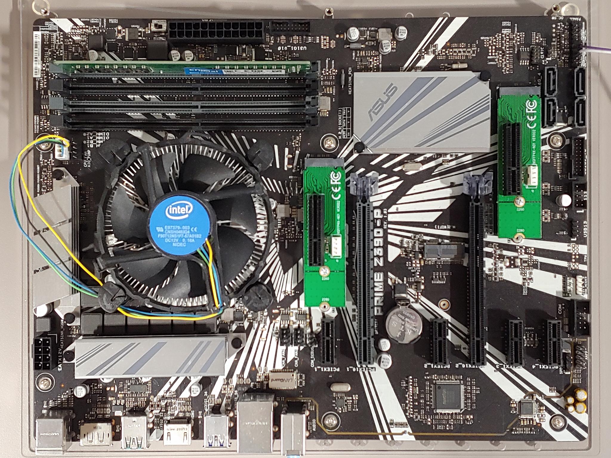 ASUS PRIME Z390-P + Celeron G4930 + 8GB DDR4-2400 – Tested – Box & Accessories
