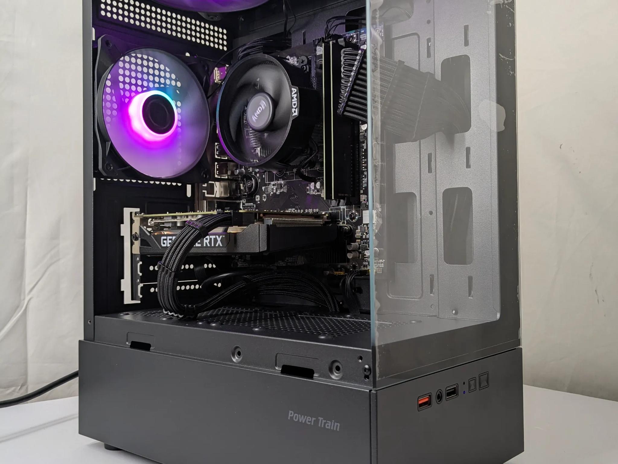 All Black Gaming PC – Ryzen 5 + RTX 2060 – 16GB RAM – 500GB NVMe