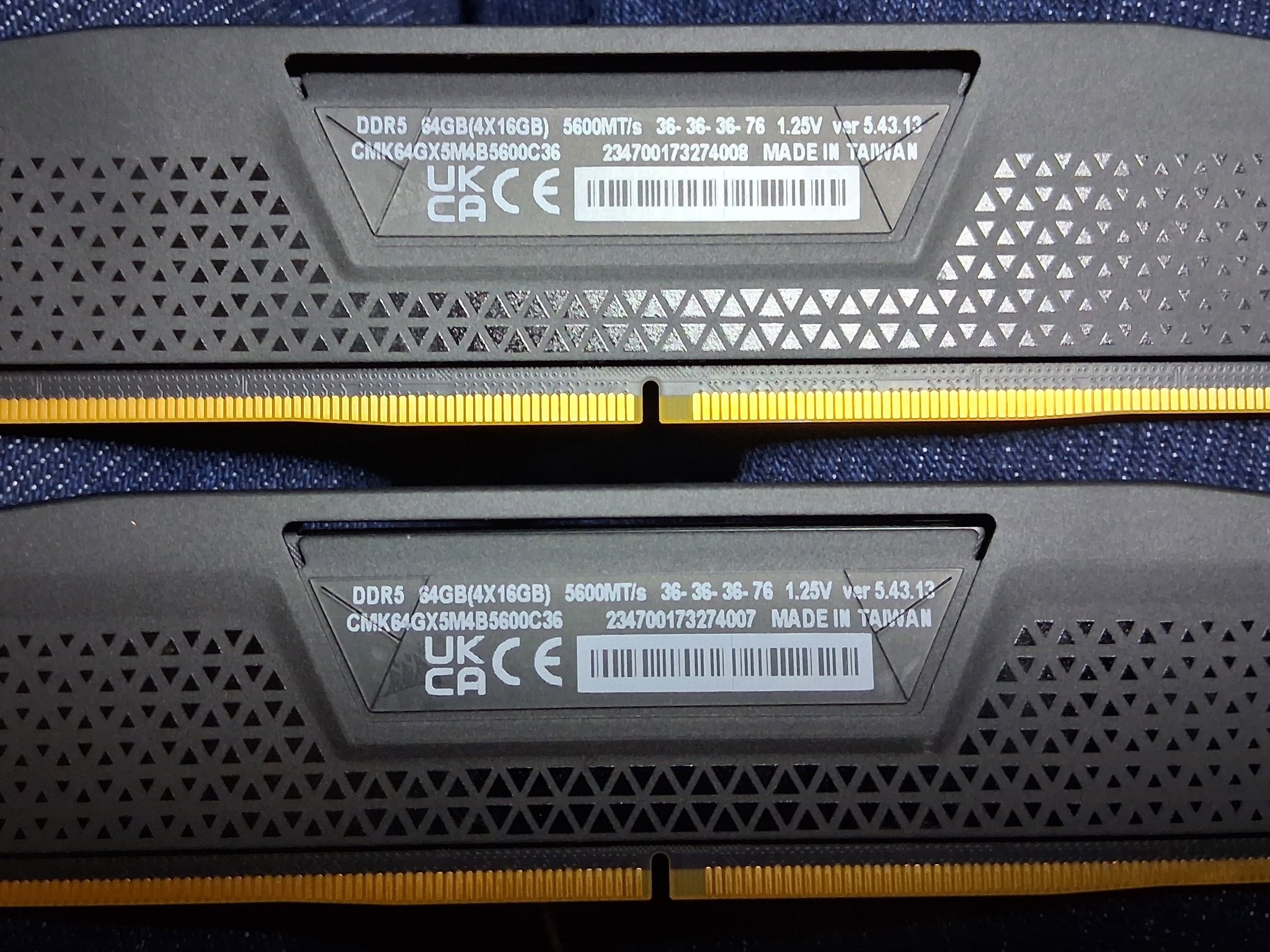 Copy of Corsair Vengeance  32GB Kit DDR5 5600 MT/s  CL36