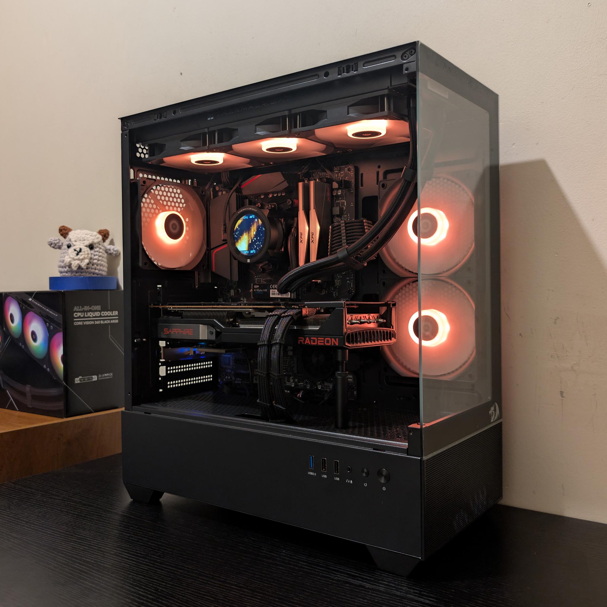 🔥🐦‍⬛ 1440p Gaming Beast | RX 6800XT| Ryzen 7 5800X | 1TB SSD | 32GB RAM | WiFi 6 & Bluetooth 🐦‍⬛🔥