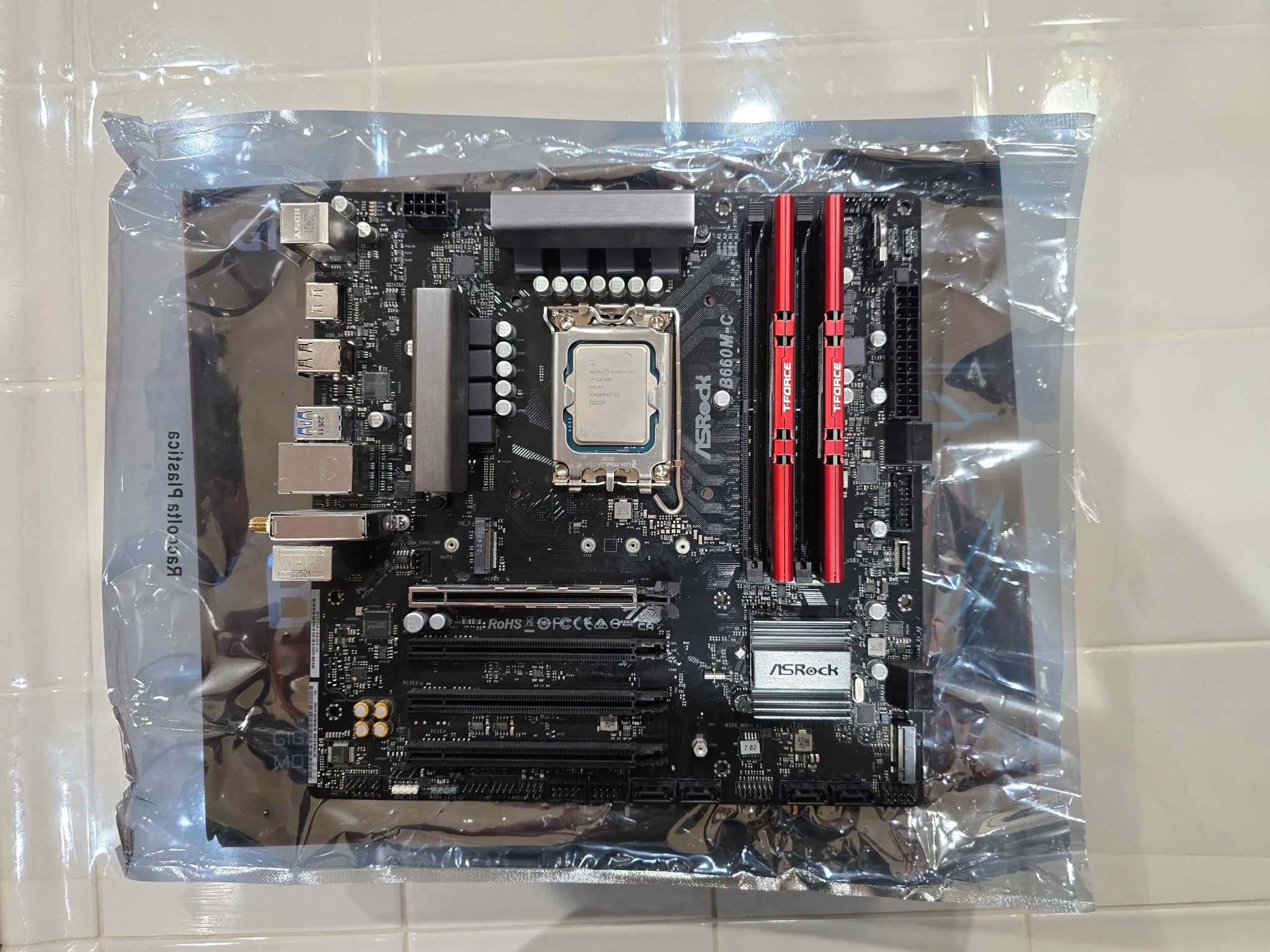 Intel I7-12700F Motherboard and Ram Combo