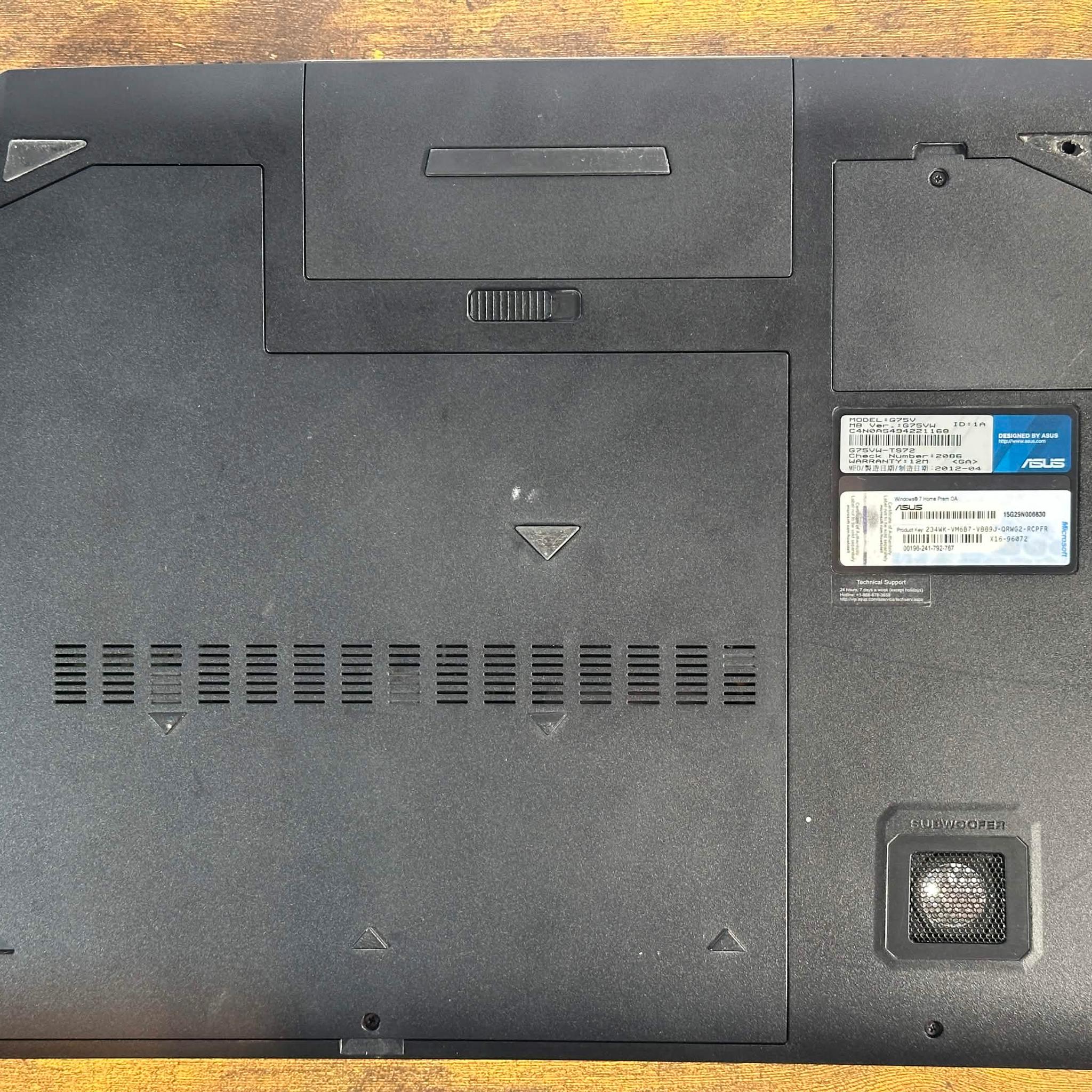 Asus ROG G75VW | Intel i7 3610QM | GTX 670M 3GB | 16GB DDR3 | 480GB SSD | Win 10 | Gaming Laptop