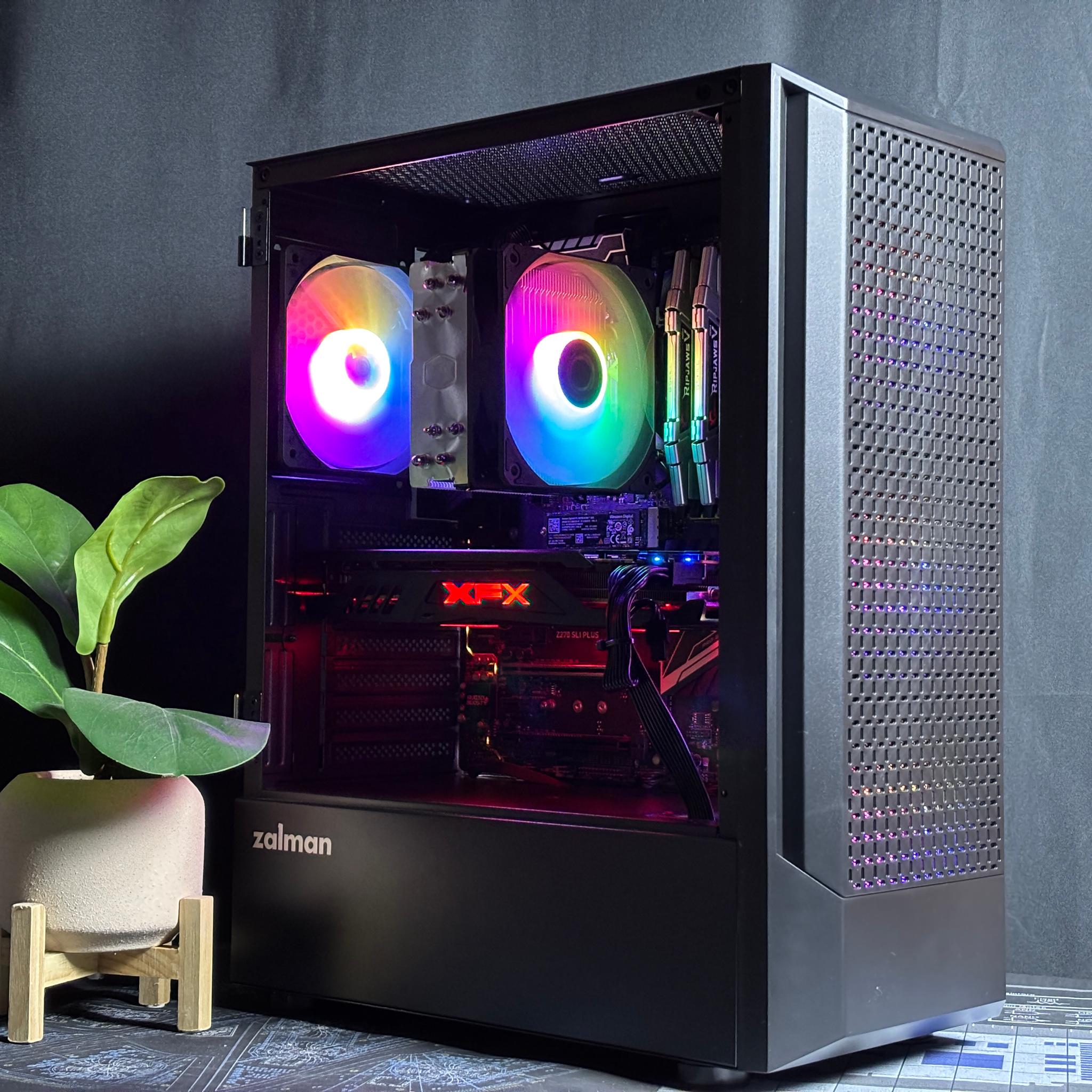 SWEET BEGINNER PC💥Intel I7 7700K | RX 580 8GB | 16gb DDR4 | 256GB M.2 SSD | 1TB HDD💥