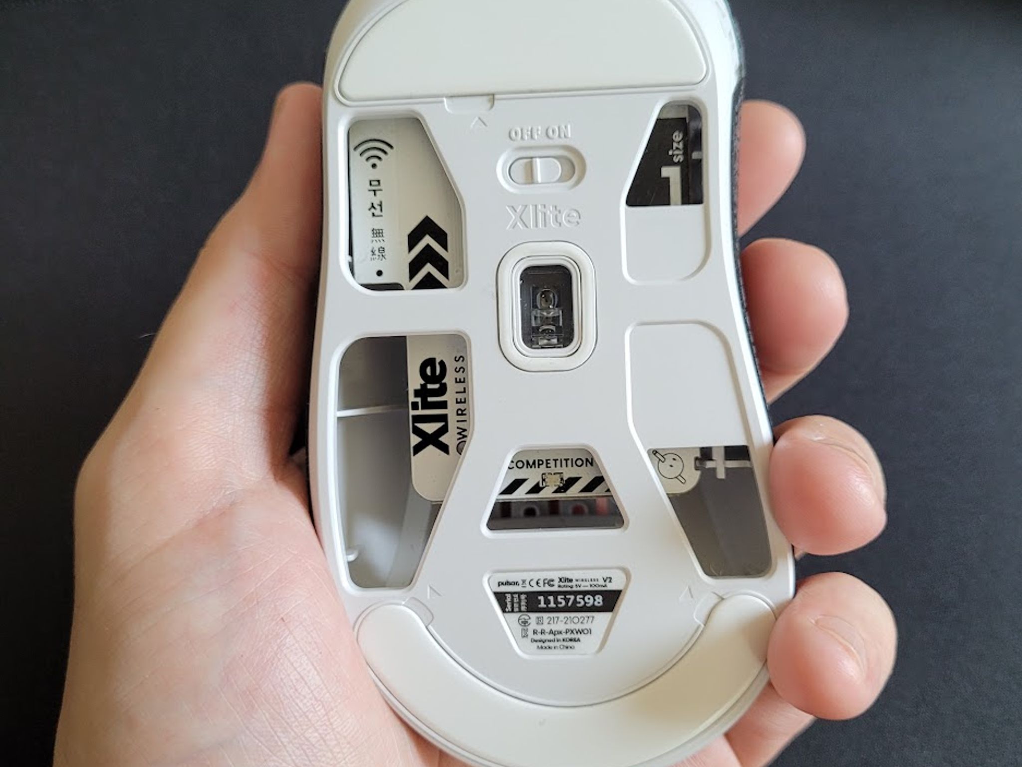 Pulsar Xlite V2 Mini Wireless Gaming Mouse - White