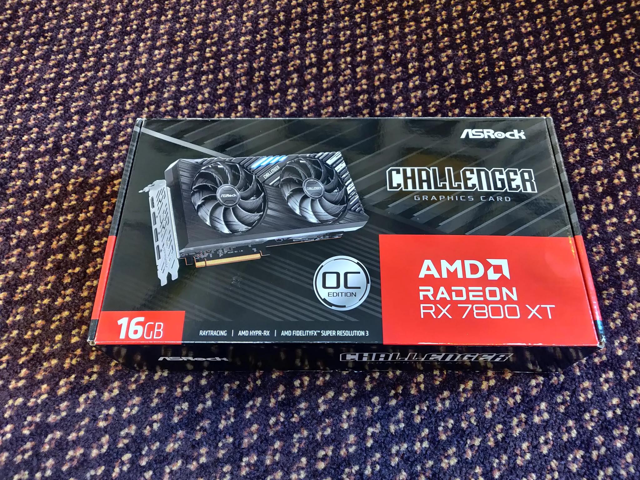 7800 XT ASRock Challenger Nearly New! SFF-friendly 267mm 16GB