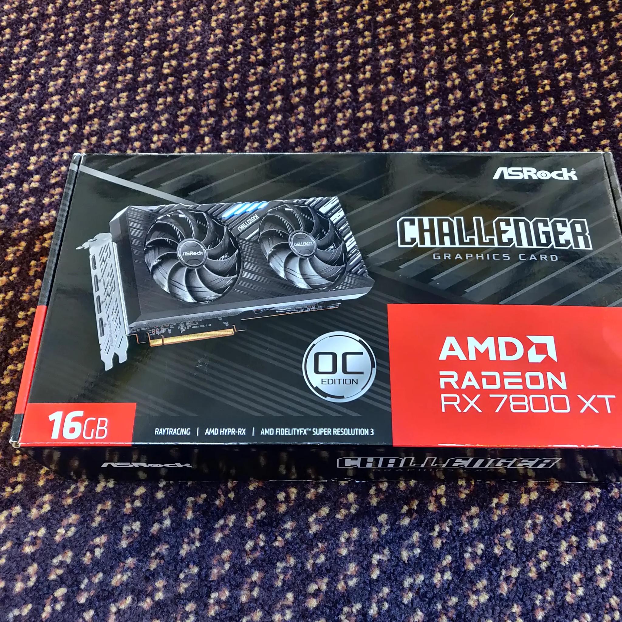 7800 XT ASRock Challenger Nearly New! SFF-friendly 267mm 16GB