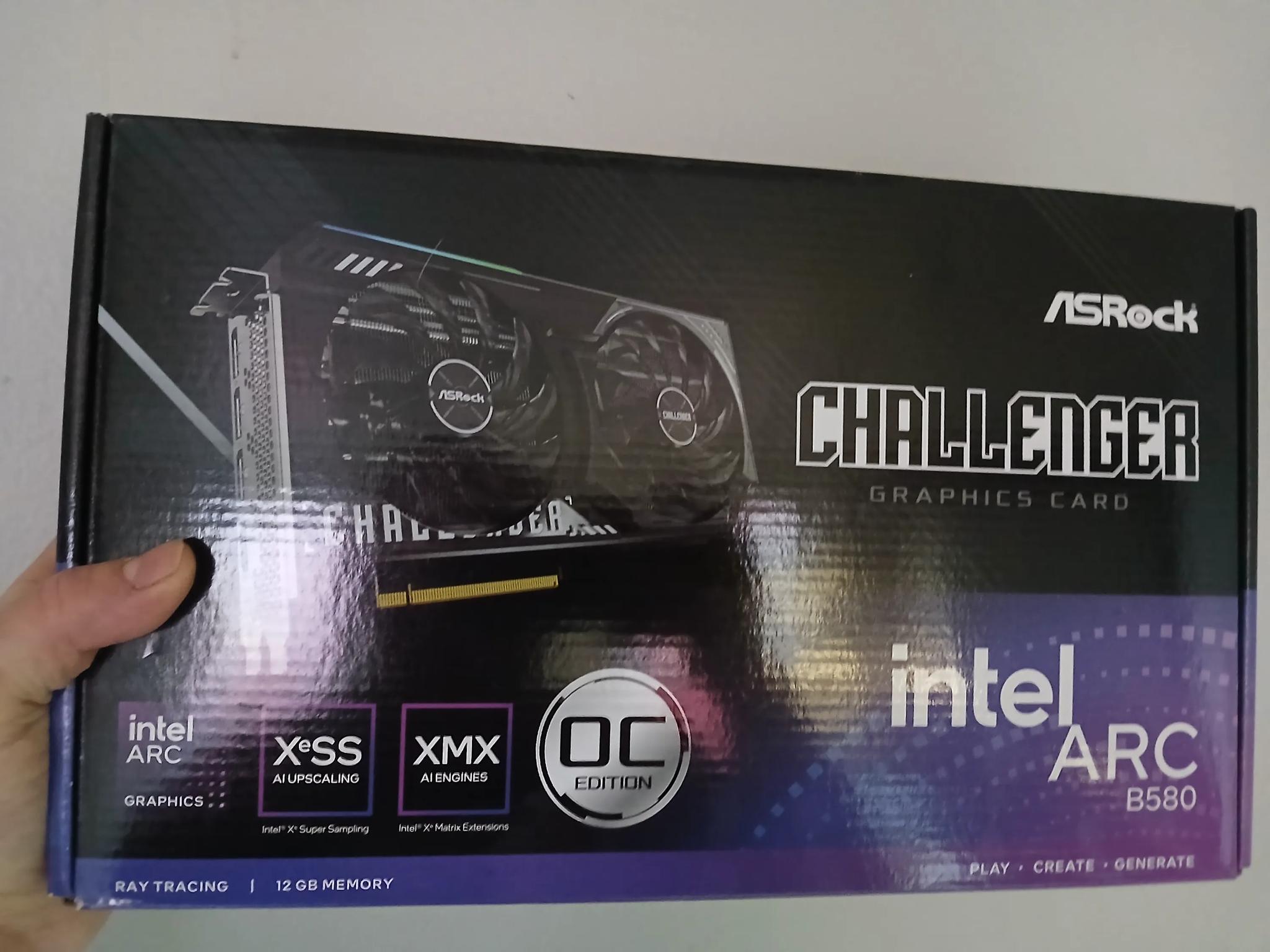 Intel B580 ASRock Challenger 12GB Graphics Card
