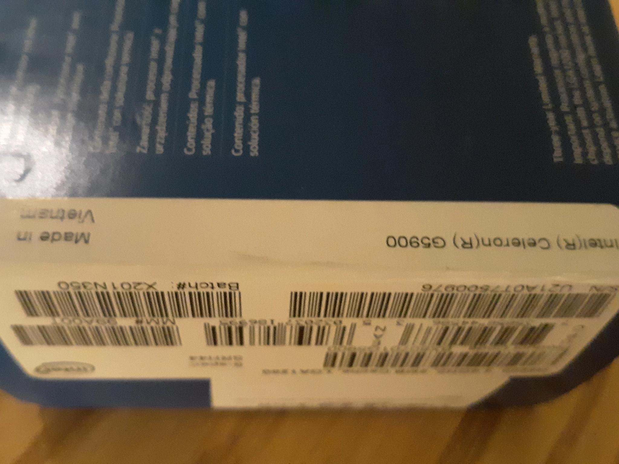 FACTORY SEALED || Intel Celeron G5900, 2C/2T CPU, 3.4 GHz, Socket LGA1200