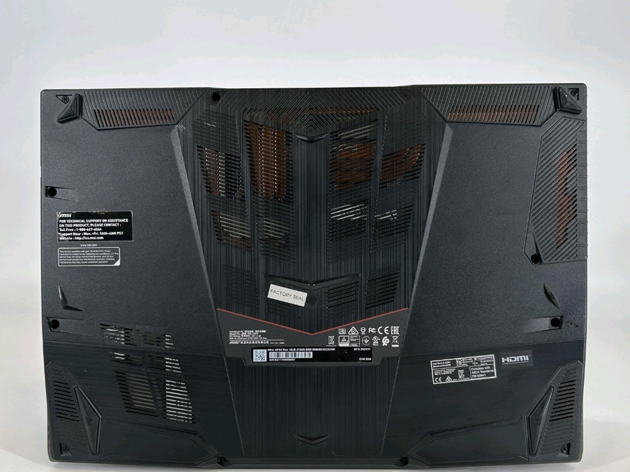 ON SALE! MSI GF65 Thin-RTX 3060-i5 10th gen 10500H-16GB RAM.