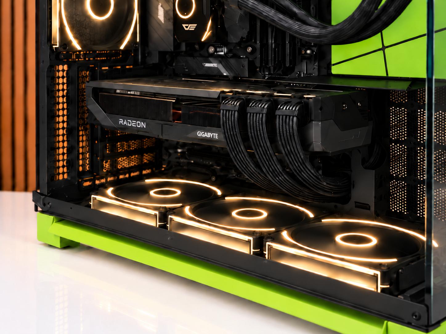THE HULK 💚V2| RX 9070XT 16G| Ryzen 9 7950X3D | 32GB DDR5 | 1TB NVME | GOLD PSU | Windows 11 |