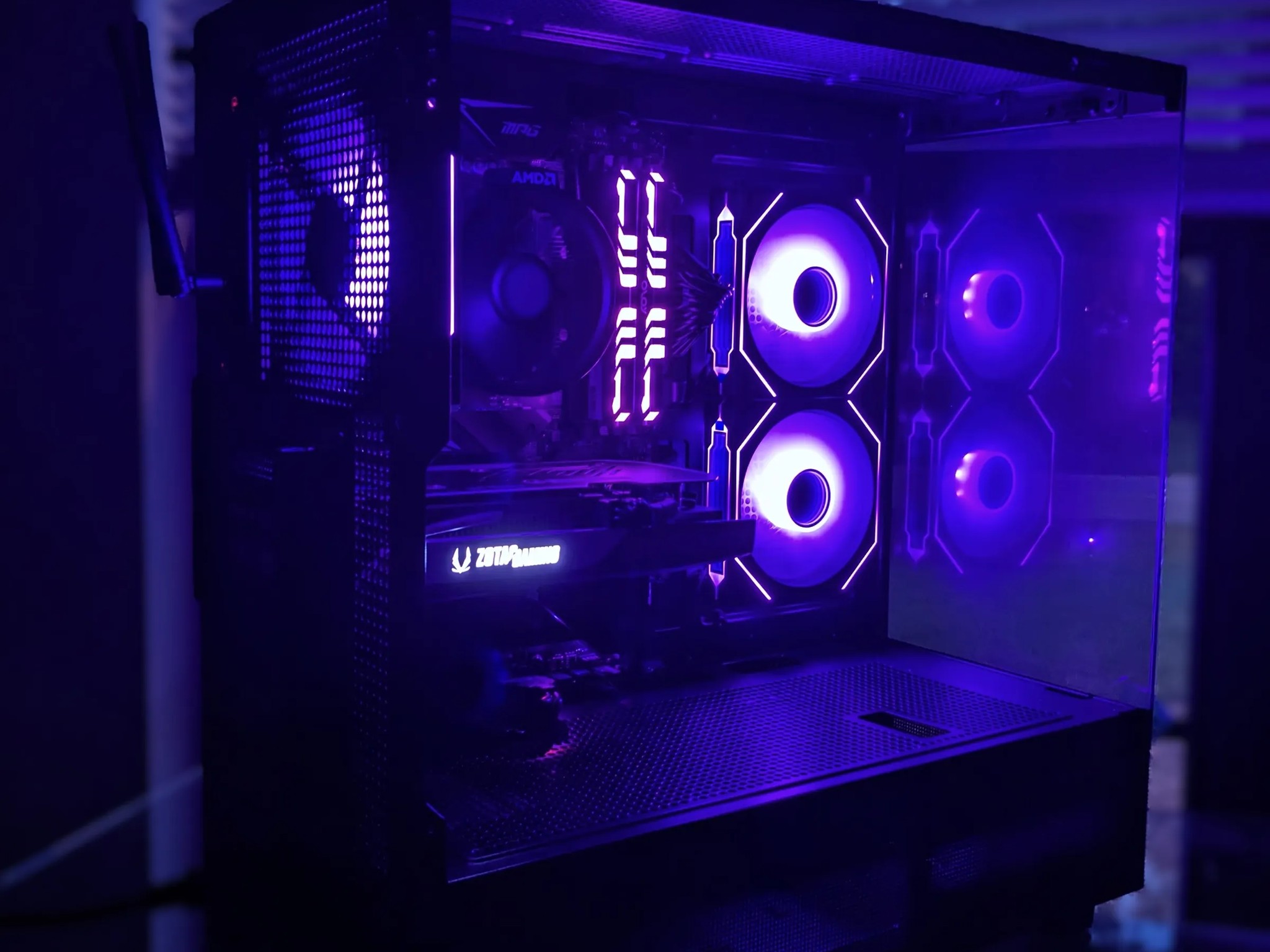 Dark:Light - RYZEN 5600x, RTX 4060 (1080p/1440p), 32gb, WIFI, BT, USBC, WIN11Pro, ARGB, SHIPS FREE