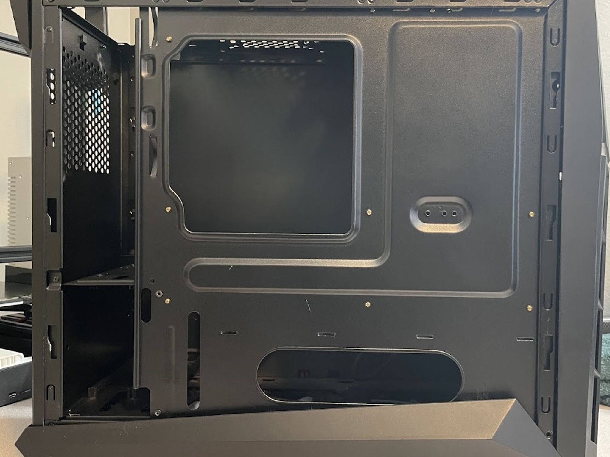 USED - SilverStone ATX Tower Case with 90-Degree Motherboard Rotation Black & Red CS-RVX01BR