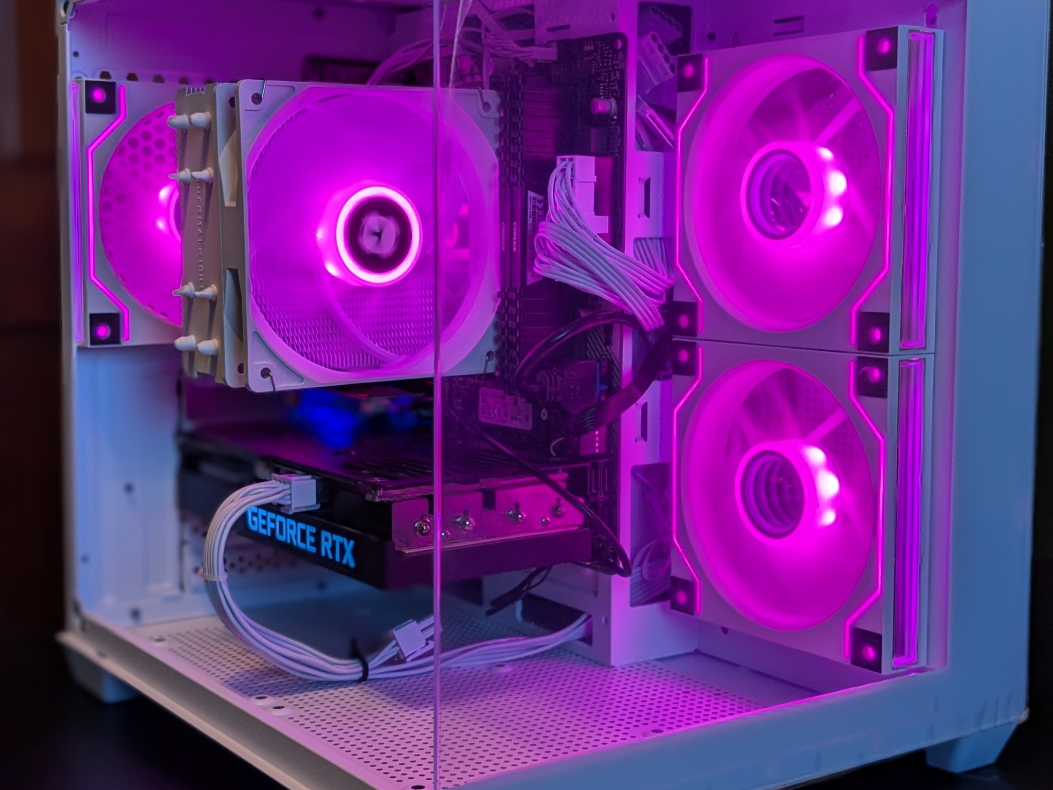Ryzen 5 3600 | RTX 3060 Ti - White Fish Tank Gaming PC