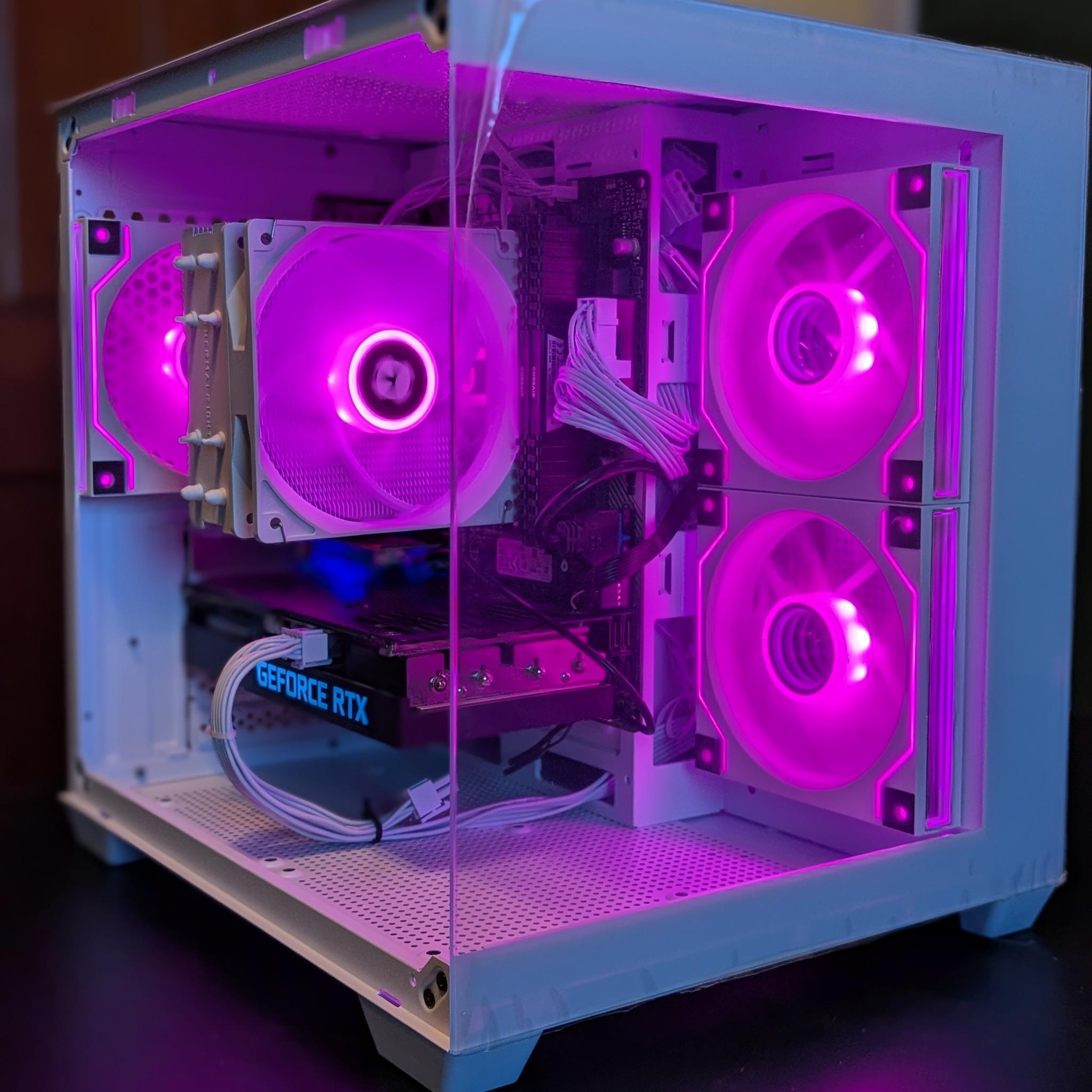 Ryzen 5 3600 | RTX 3060 Ti - White Fish Tank Gaming PC