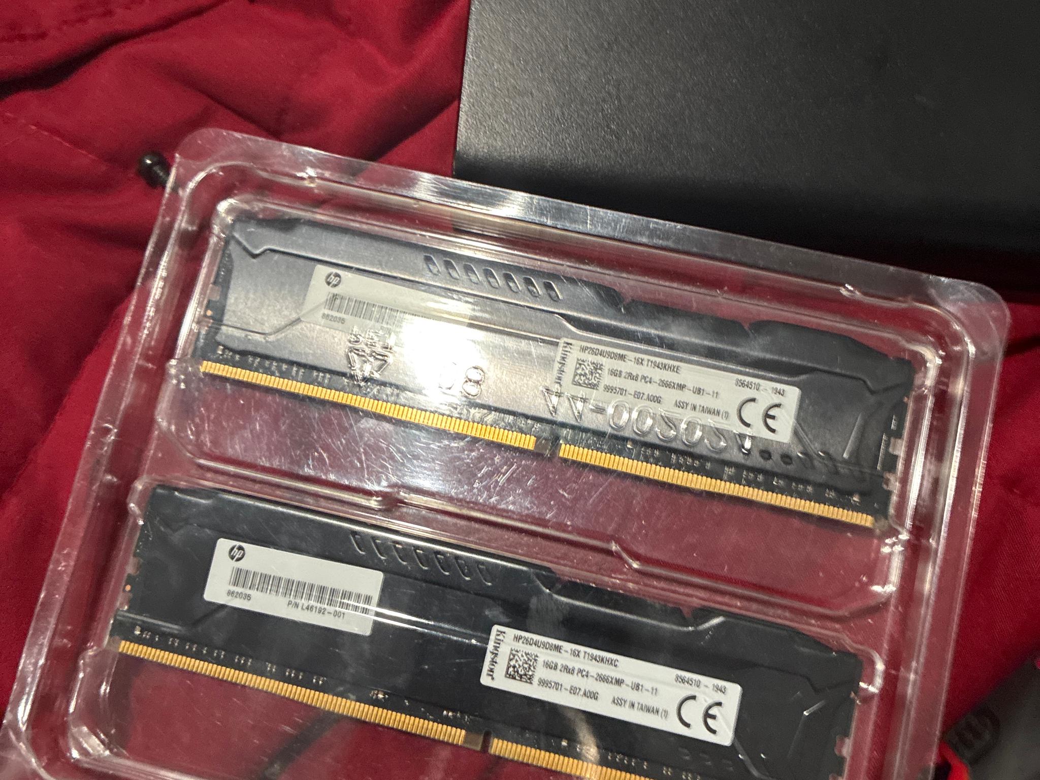 Hyperx fury DDR4 2666 mt/s