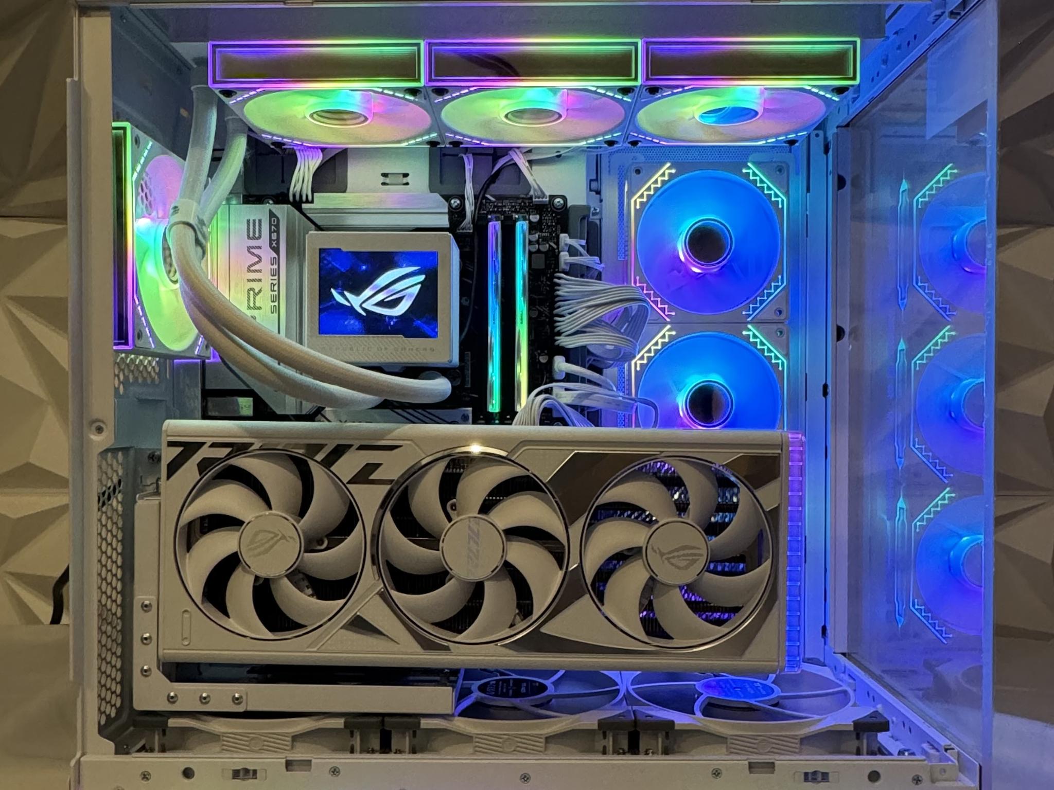 “White Knight”, Ryzen 7 7800X3D, White STRIX 4080, Asus gaming pc with 64gb DDR5, 2tb, and Wifi 6E