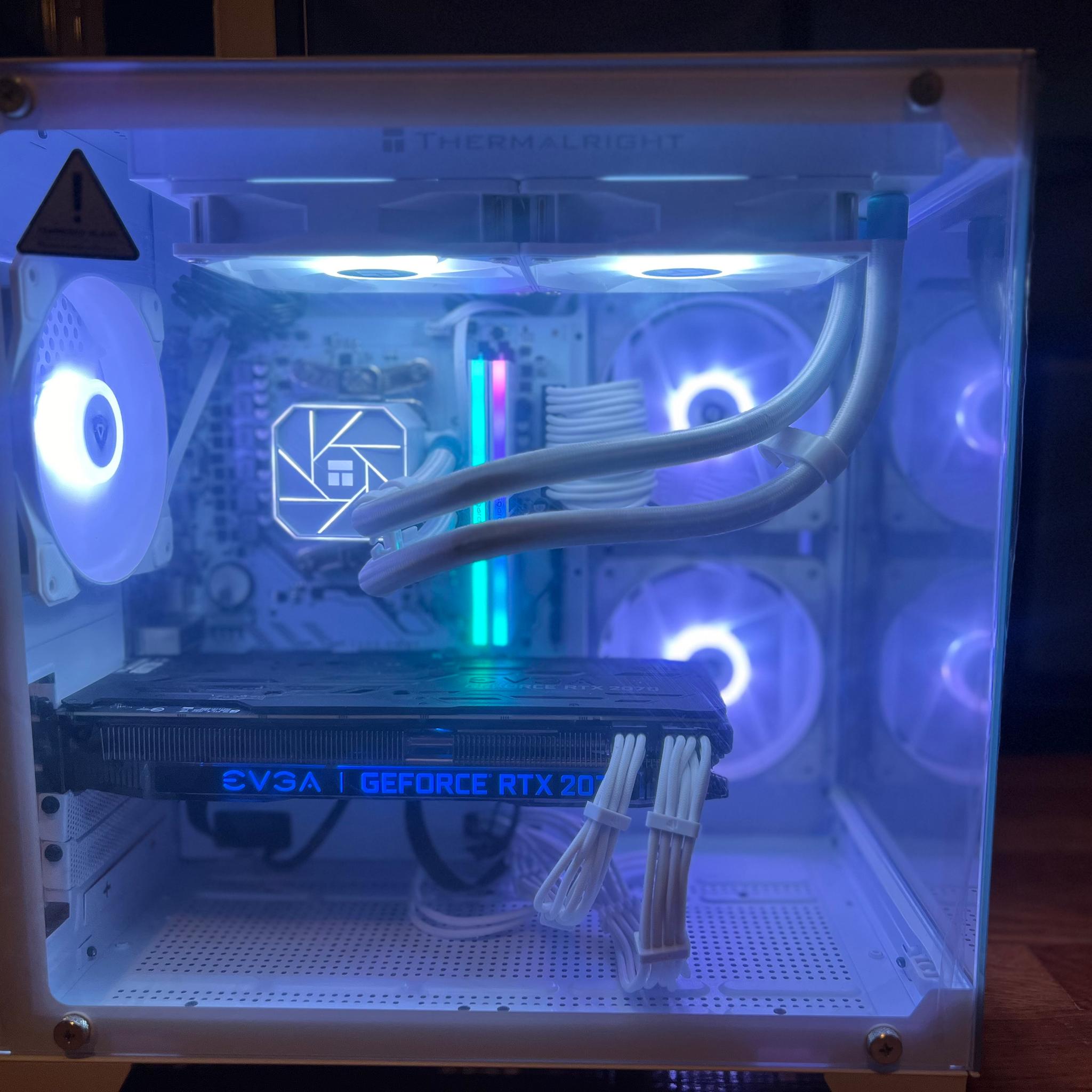 🧊ARCTIC ZERO🧊 Gaming PC Ryzen 7 5700X 16GB RAM | RTX 2070 (Beats 3060)|1TB NVMe SSD Win10 PRO