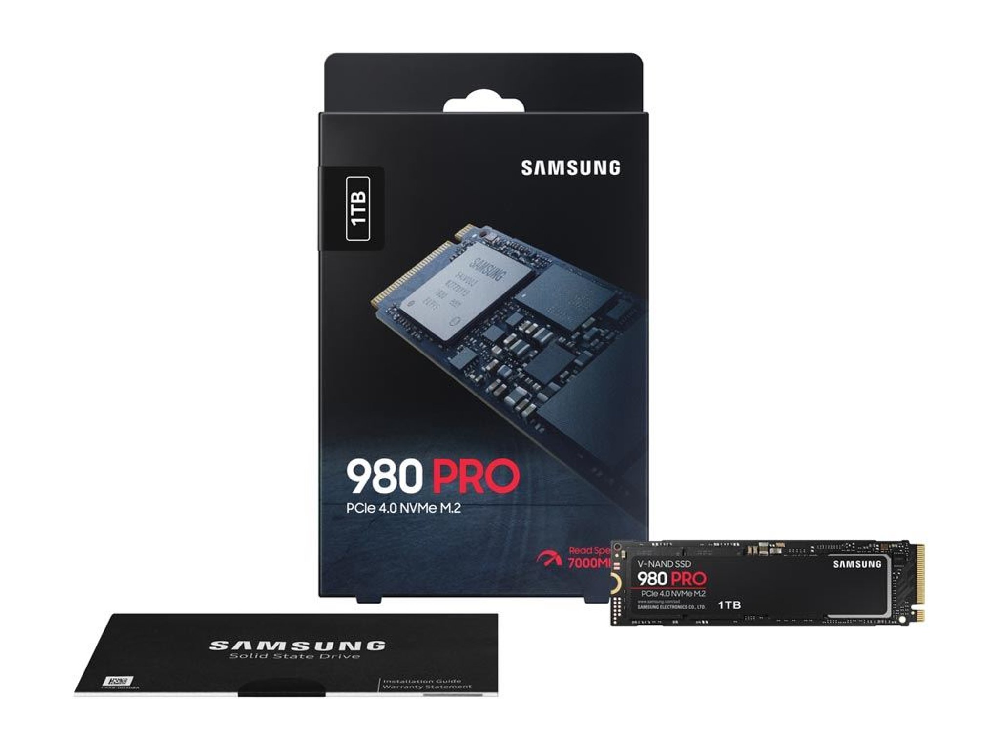 Samsung 980 Pro SSD 1TB M.2 NVMe Interface PCIe Gen 4x4 Internal Solid State Drive